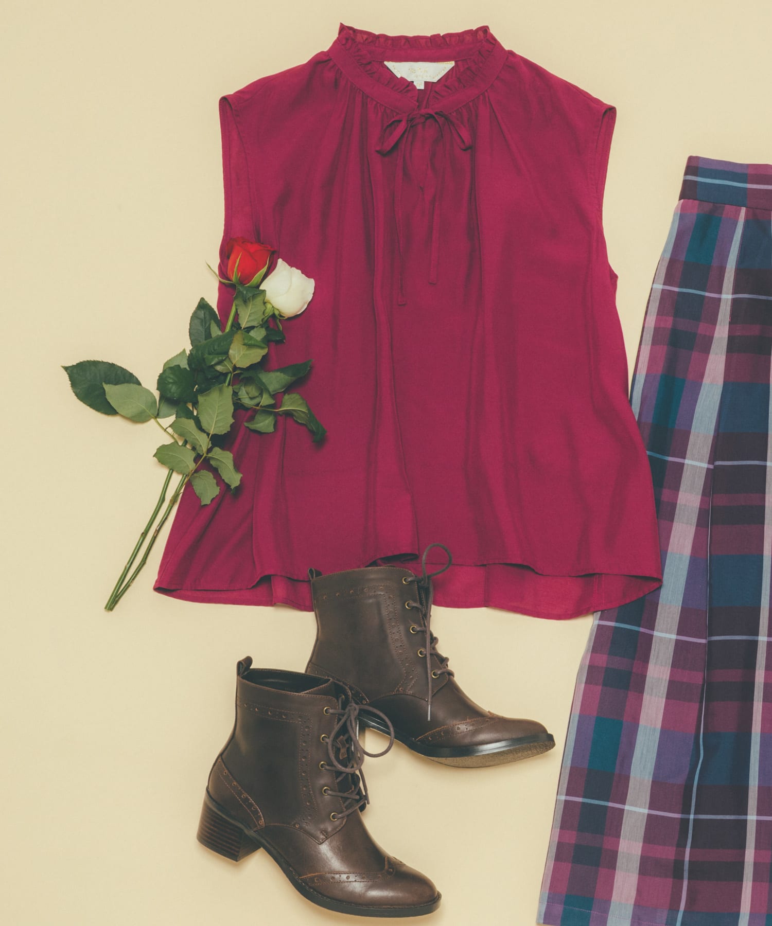 WR50 CHEMISE リボンブラウス