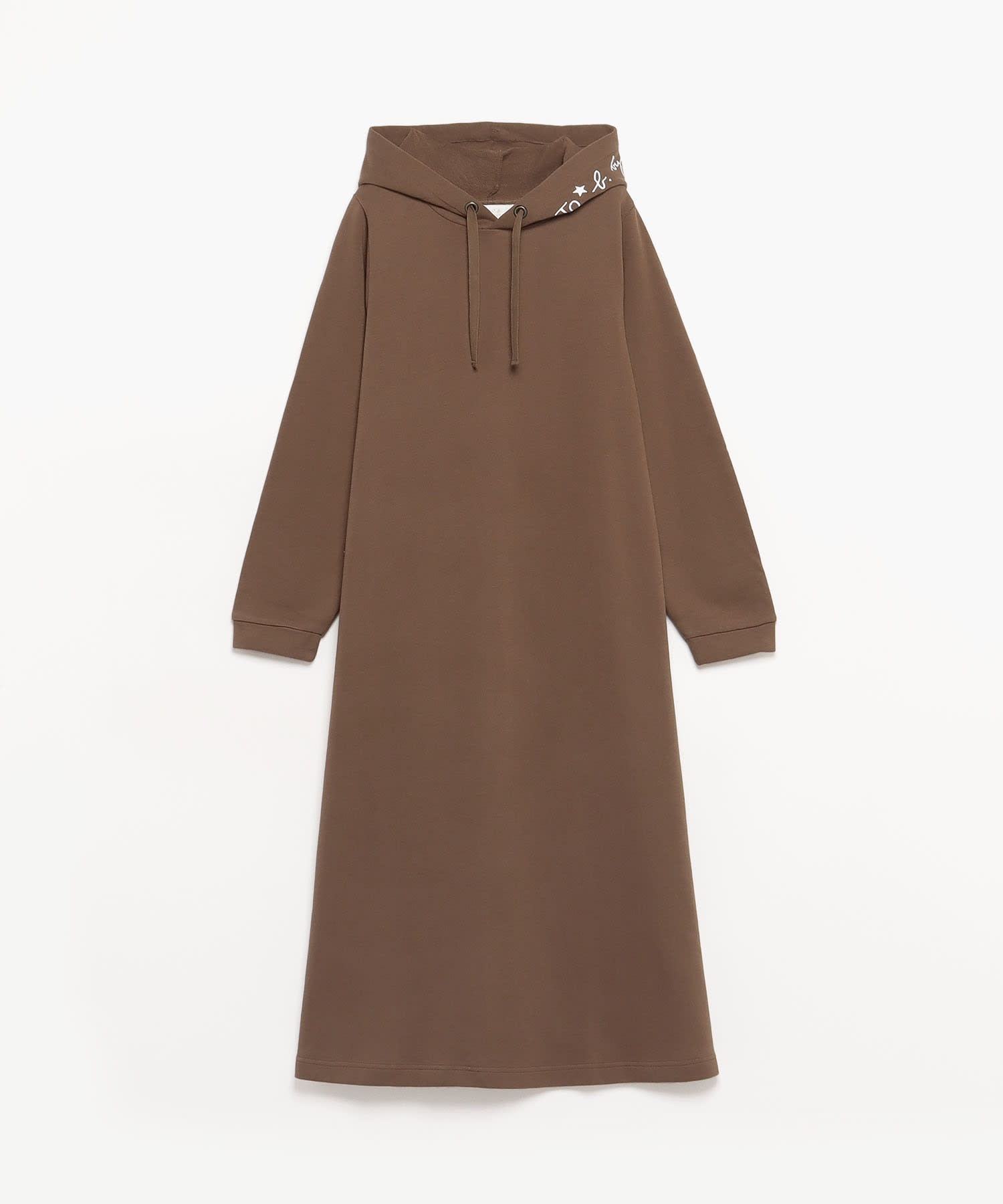 【WEB限定】WQ08 ROBE ロゴロングフーディードレス