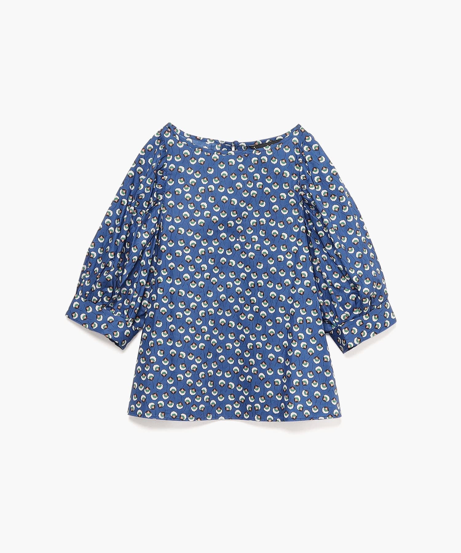WQ05 CHEMISE レトロフラワーブラウス