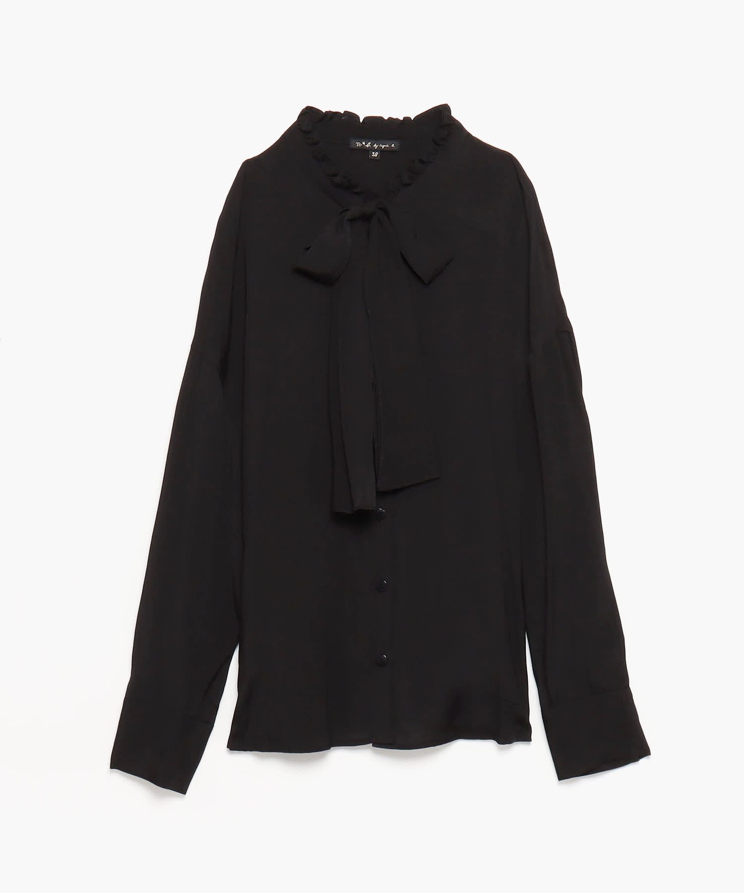 WR79 CHEMISE リボンタイハートボタンブラウス