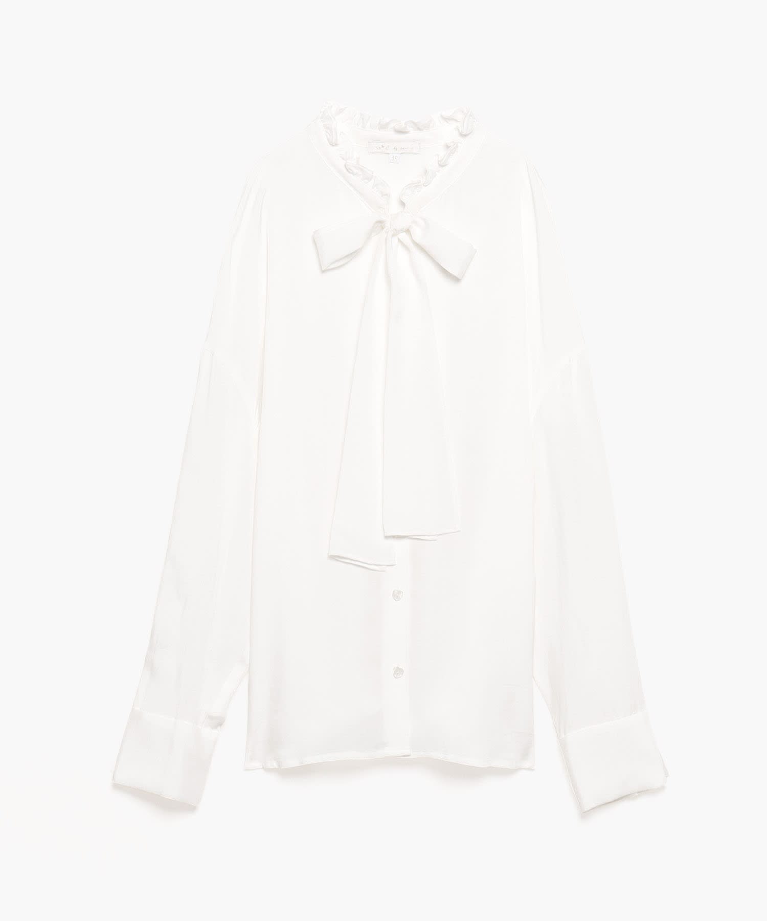 WR79 CHEMISE リボンタイハートボタンブラウス