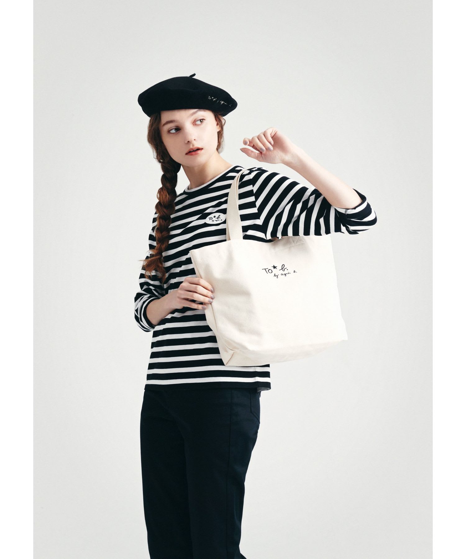 WEB限定 WS40 To b. × BEAUTY&YOUTH コラボ ロゴトートバッグ