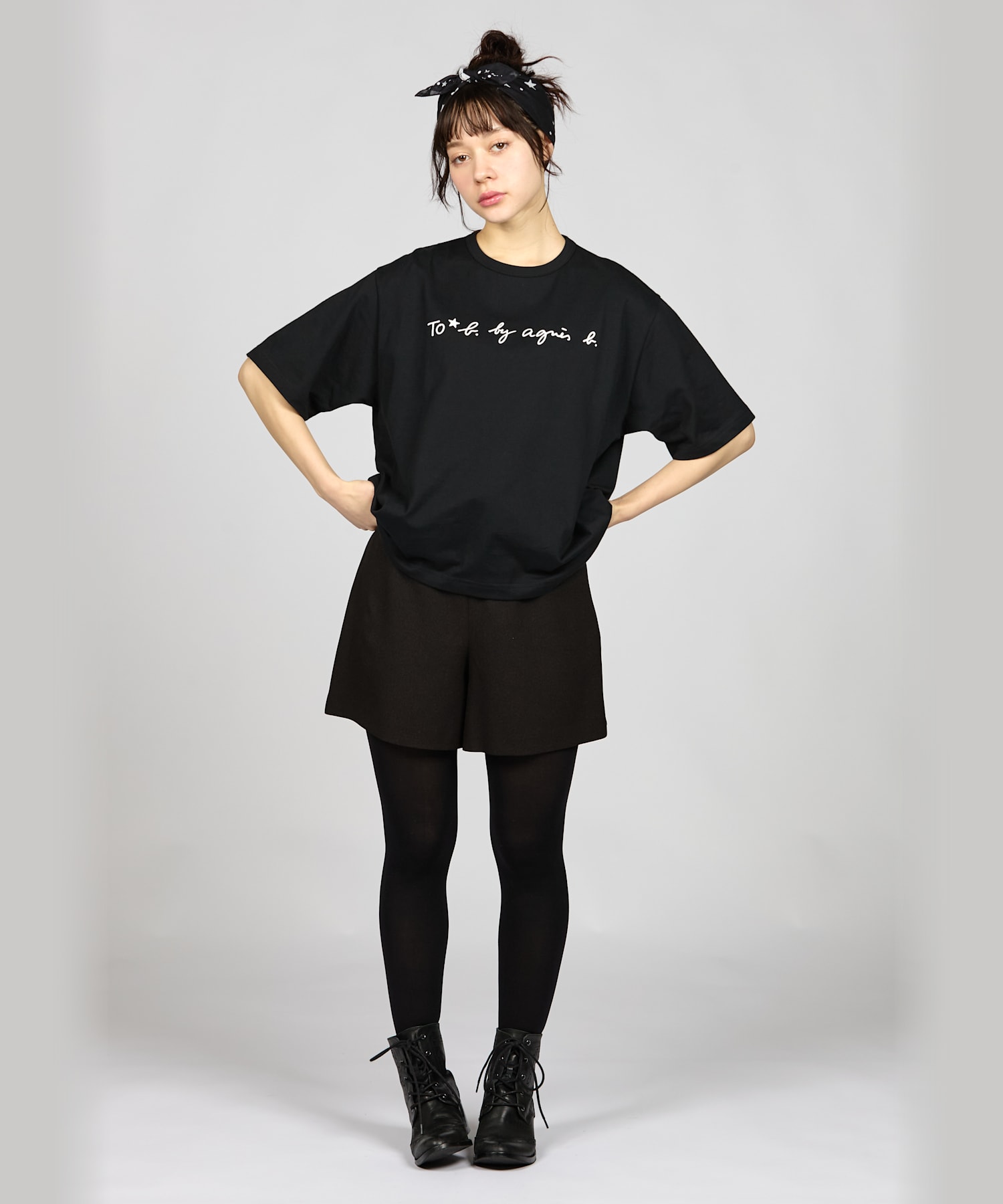 【agnes b.】アニエスベー WM40 TS ボーイズロングロゴTシャツ 