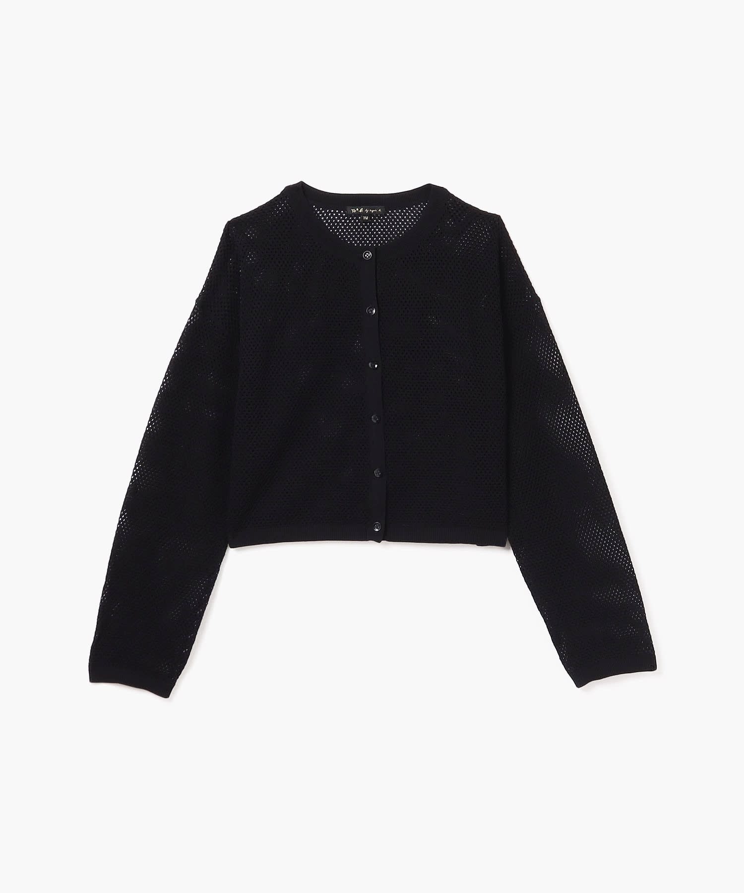 WU41 PULLOVER メッシュニットカーディガン ｜To b. by agnès b