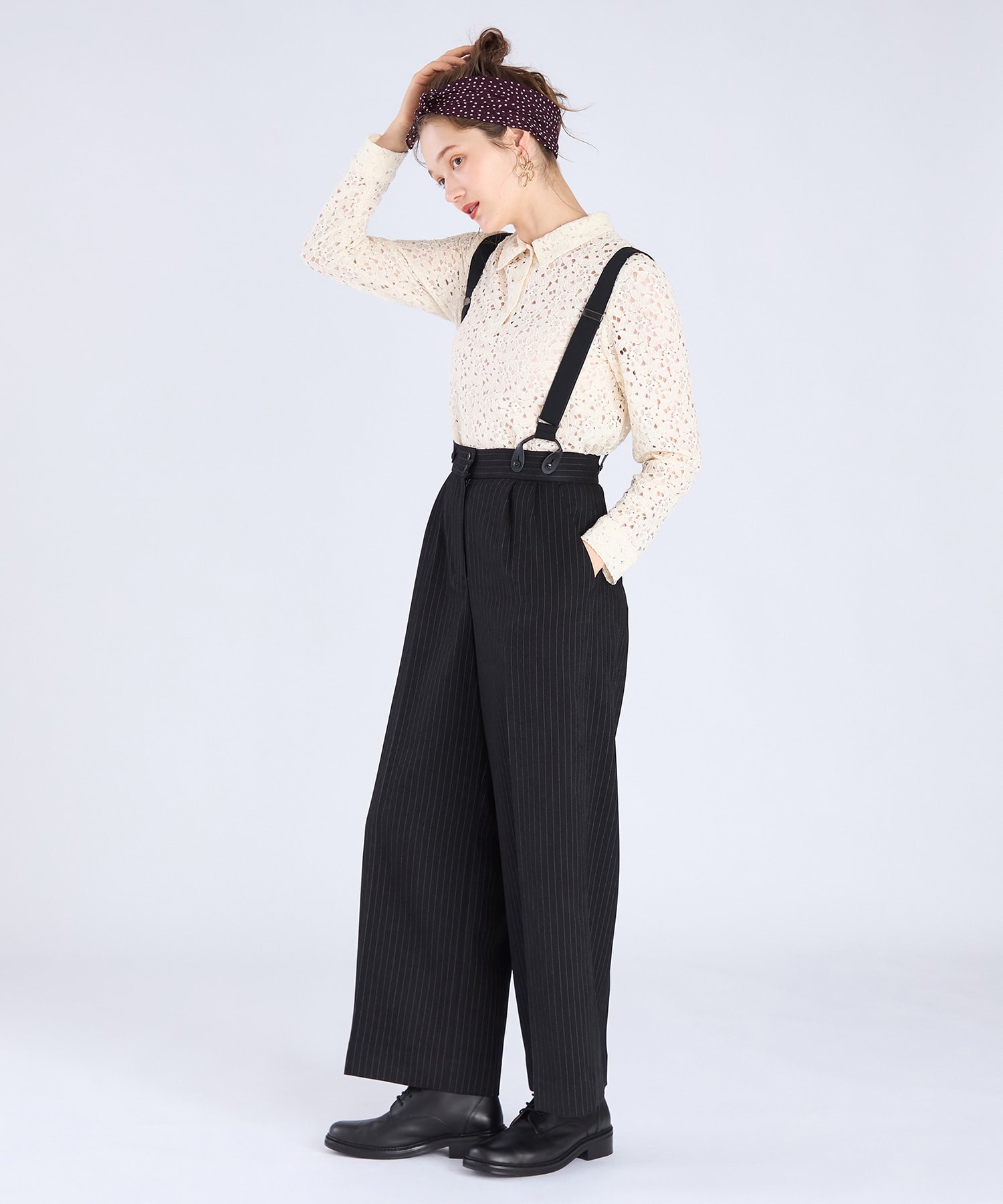 サスペンダーパンツ