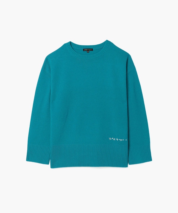 WT19 PULLOVER カラーニットプルオーバー ｜To b. by agnès b