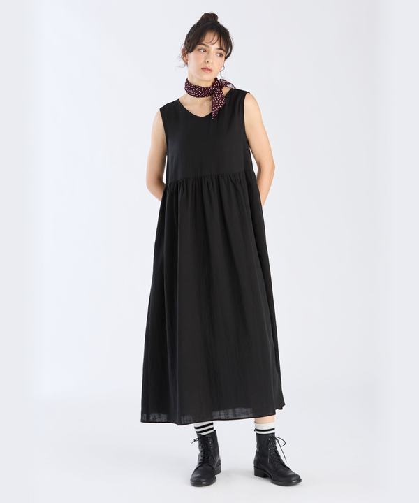アニエス・ベー　襟付き　ワンピース　ブラック agnes b.｜ワンピース | Rakuten Fashion(楽天ファッション／旧