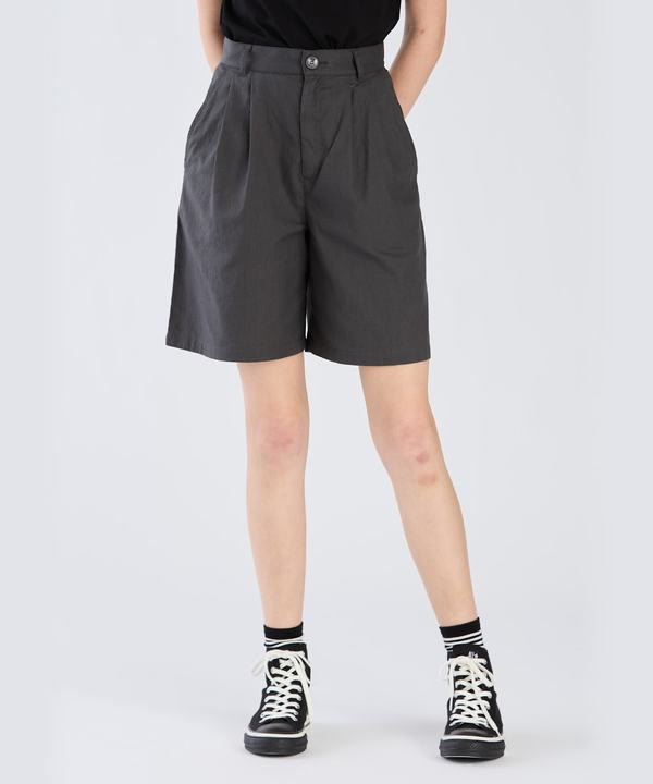 アニエスベー　革　ショートパンツ フランス製 agnes b. アニエスベー レザー ショートパンツ