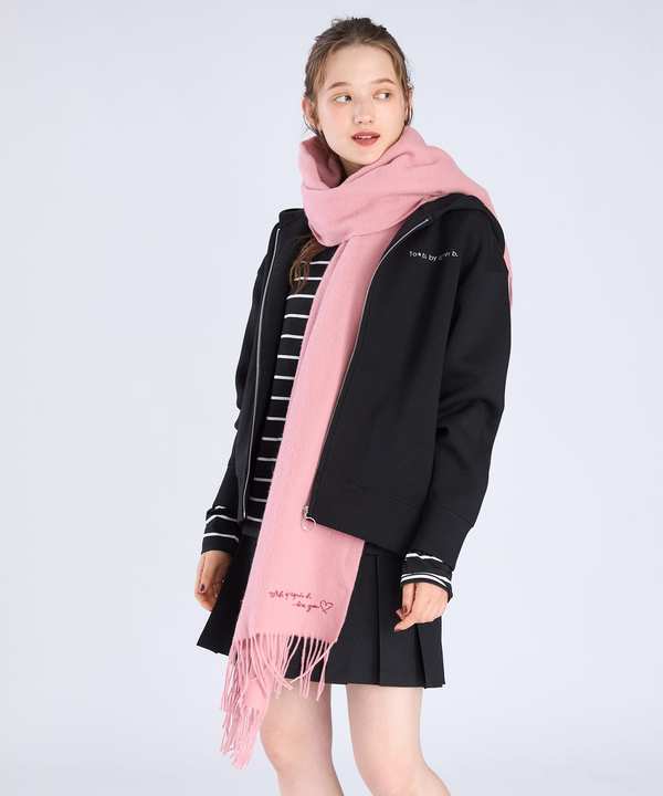 ウールカシミヤ混ストール