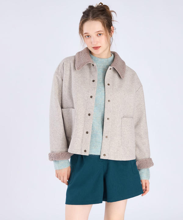 agnes b フレンチワークジャケット　カバーオール　アニエスベー　ヒッコリー agnes b フレンチワークジャケット カバーオール アニエスベー