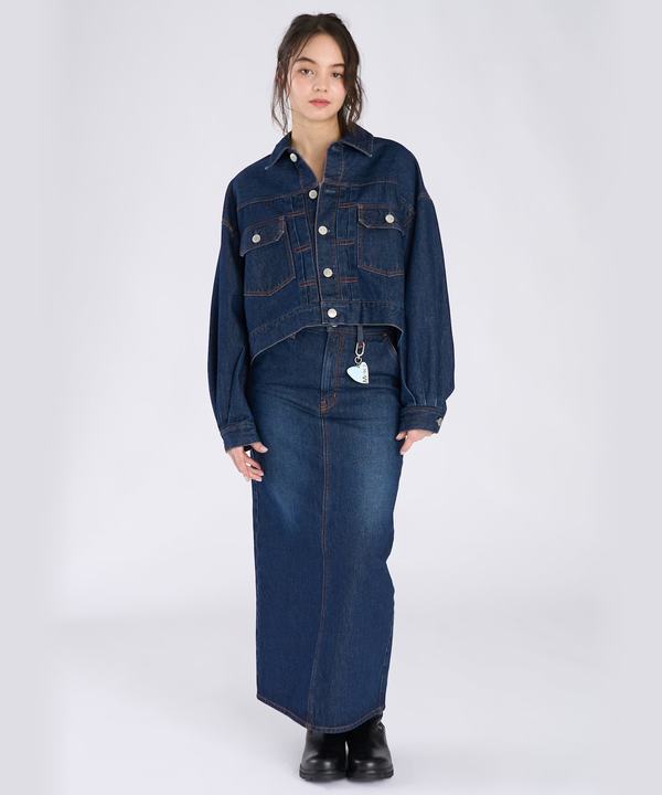 To b. by agnes b. �~ NEEDBY heritage DENIM LONG SK