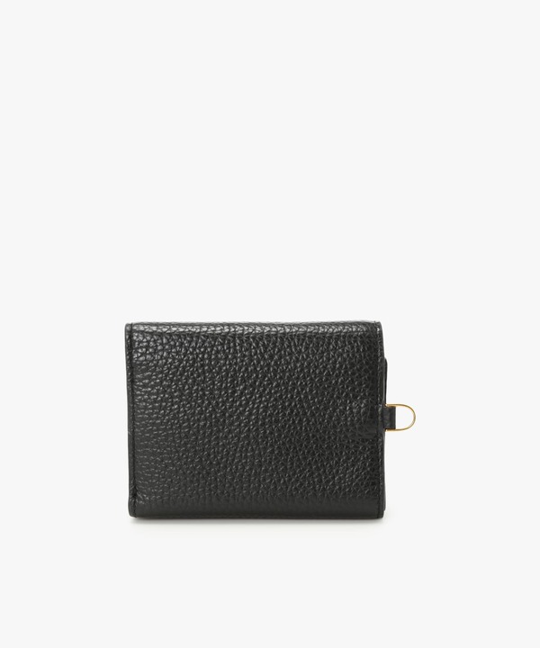 agnis b. ブラック 二つ折り財布 すぐ届く】Agnes b. レザー二つ折り財布 黒☆クーポンあり 財布