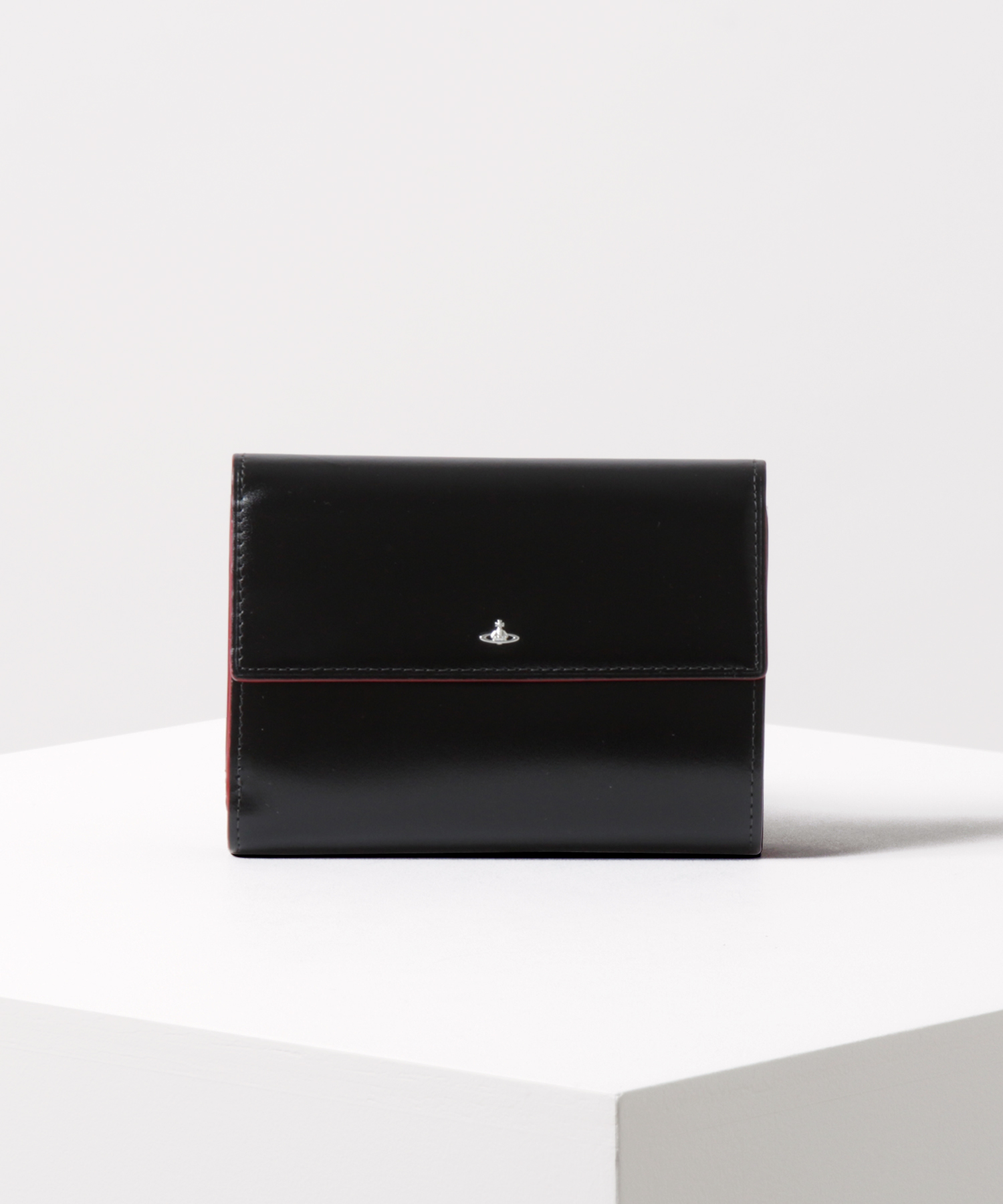 SIMPLE TINY ORB 口金二つ折り財布(ブラック)（レディース）（3218D72 
