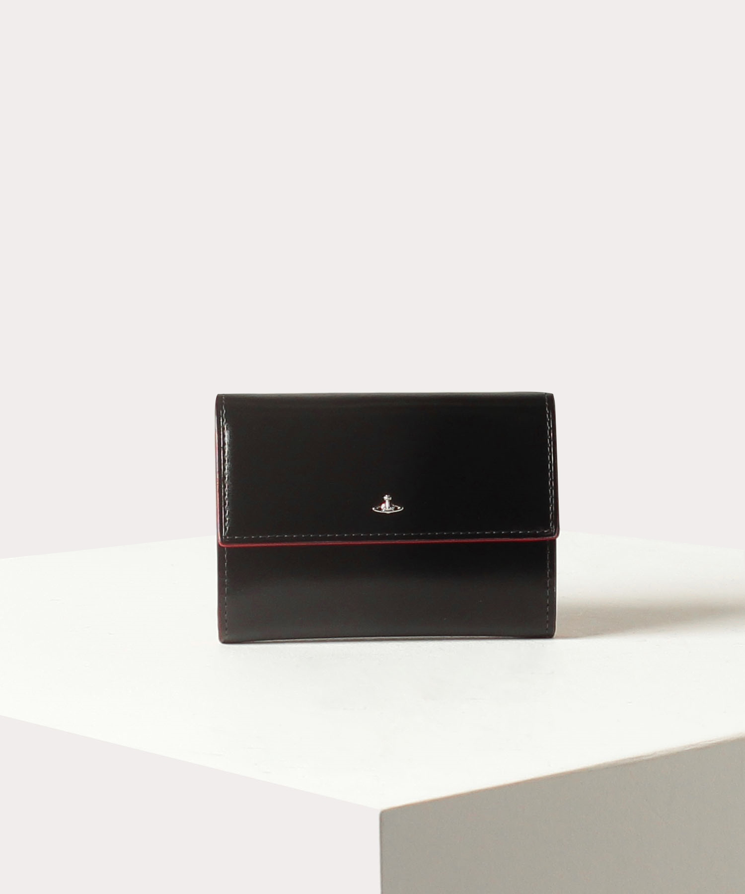 SIMPLE TINY ORB 三つ折り財布(ブラック)（レディース）（3318D7K 