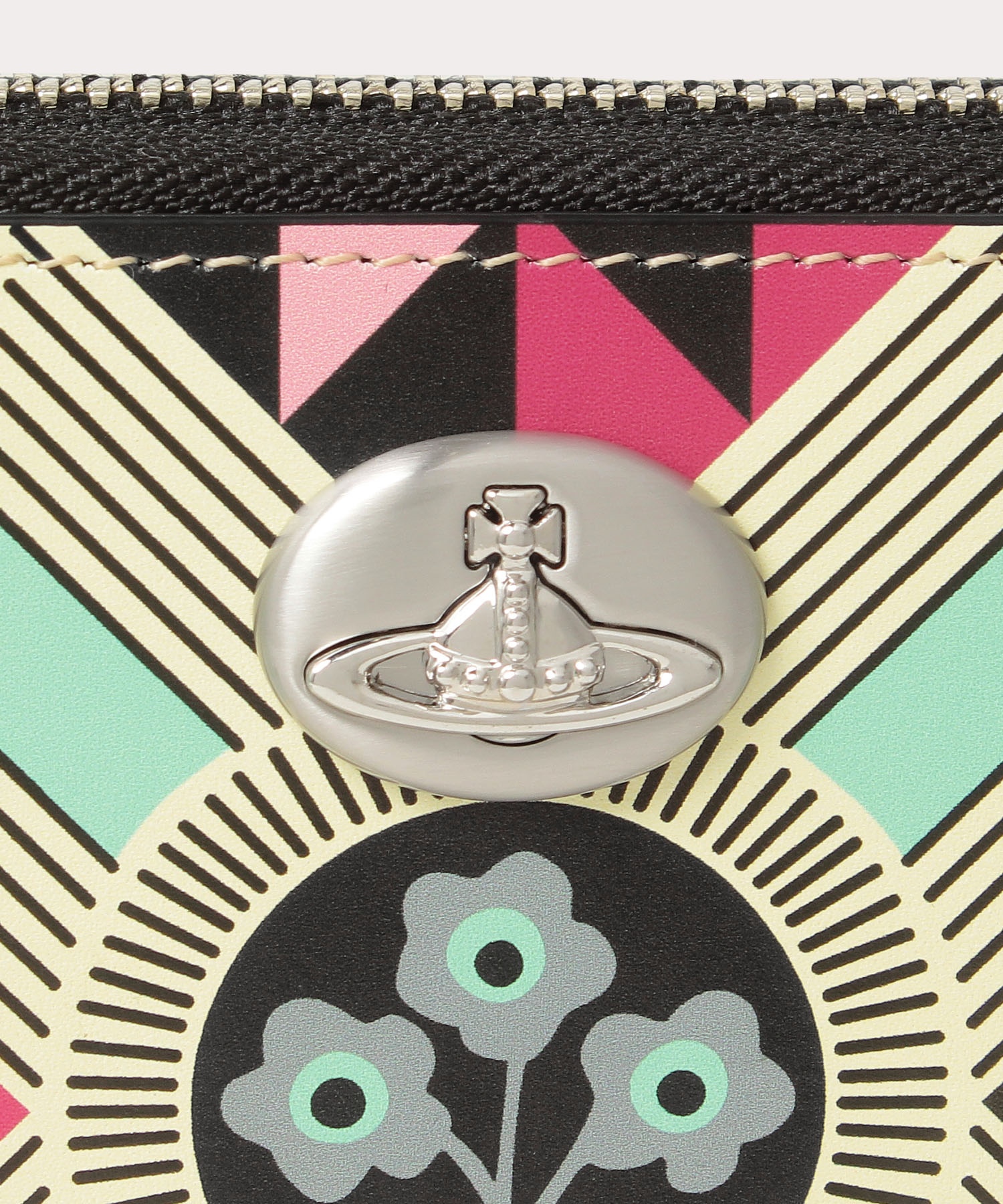 ジオメトリックorb ラウンドファスナー長財布 ピンク レディース 3118br1 公式通販 ヴィヴィアン ウエストウッド Vivienne Westwood