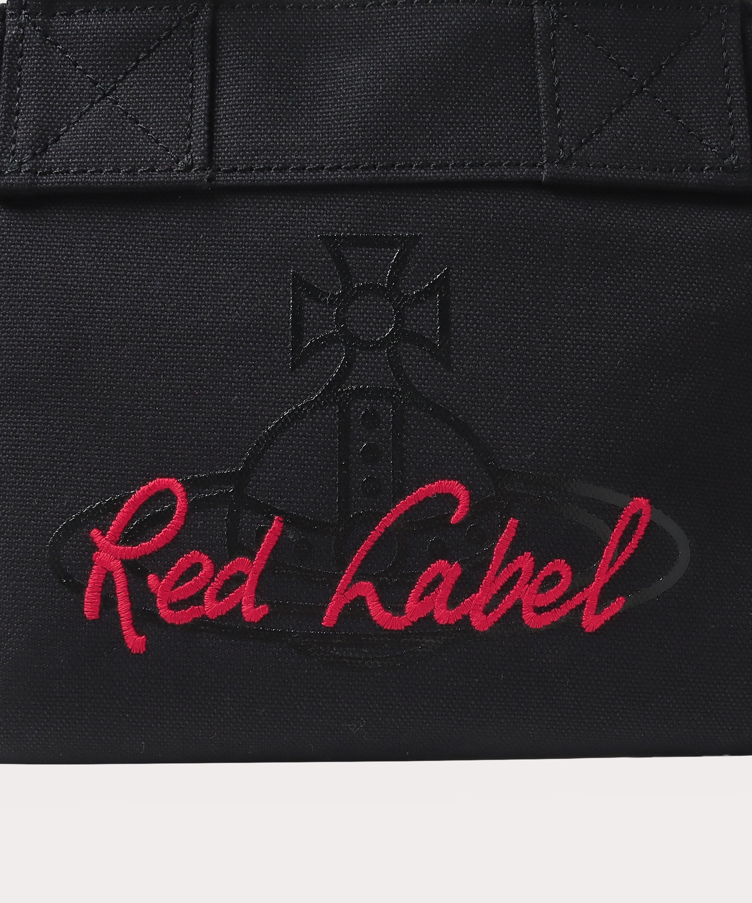 RED LABEL ORBプリント&刺繍 キャンバスミニトートバッグ