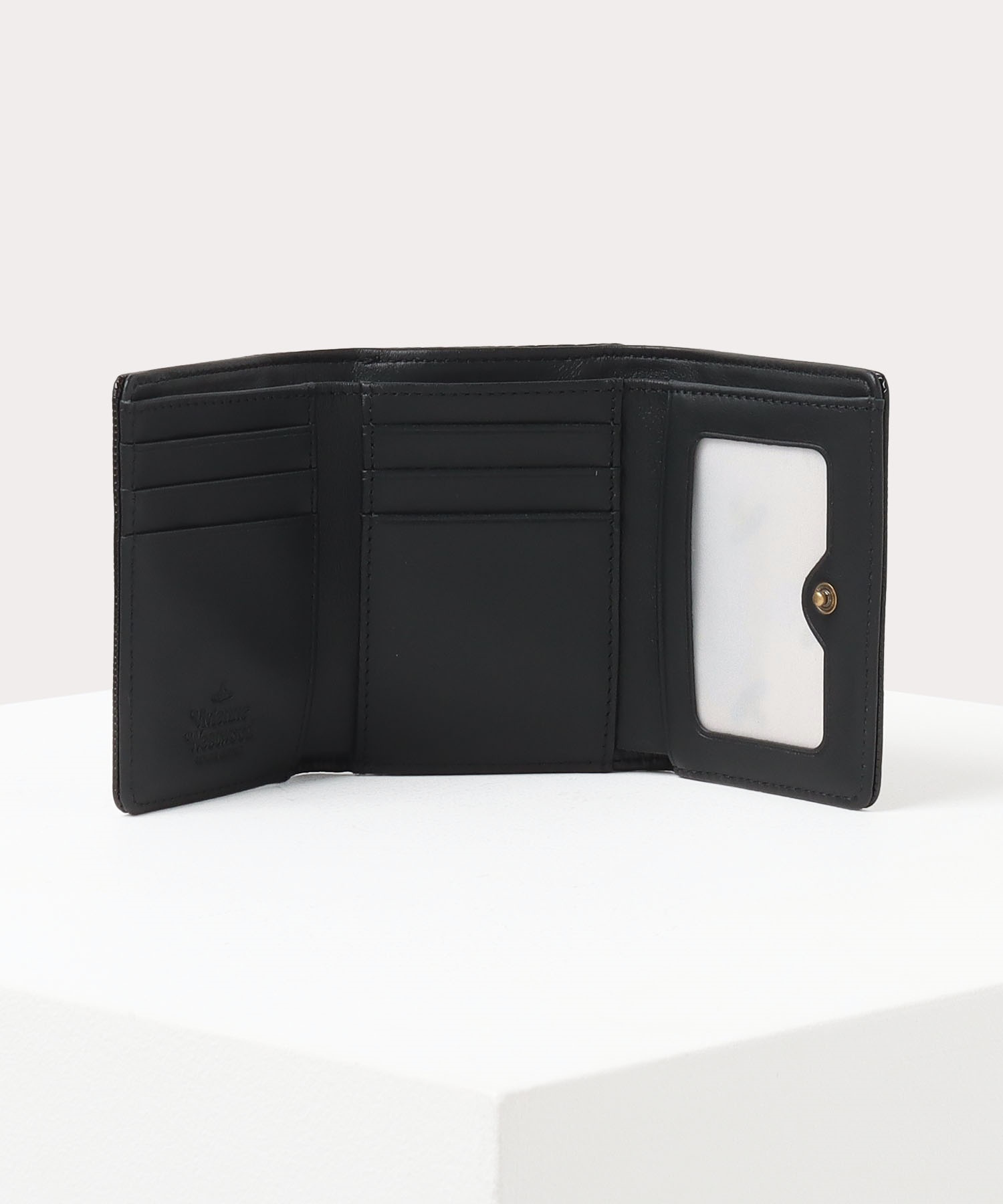 LIZARD 口金三つ折り財布(ブラック)（レディース）（1220932121