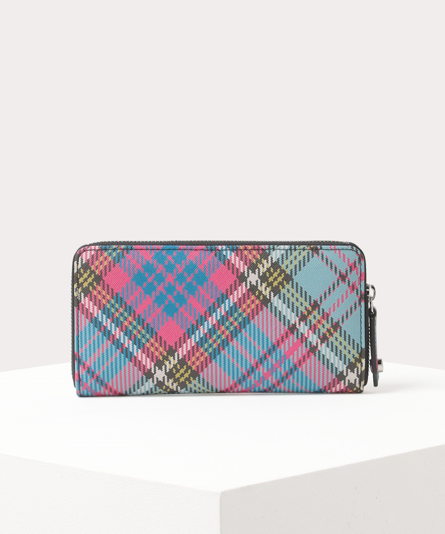 BIOGREEN SAFFIANO PRINTED ラウンドファスナー長財布(MacAndy Tartan