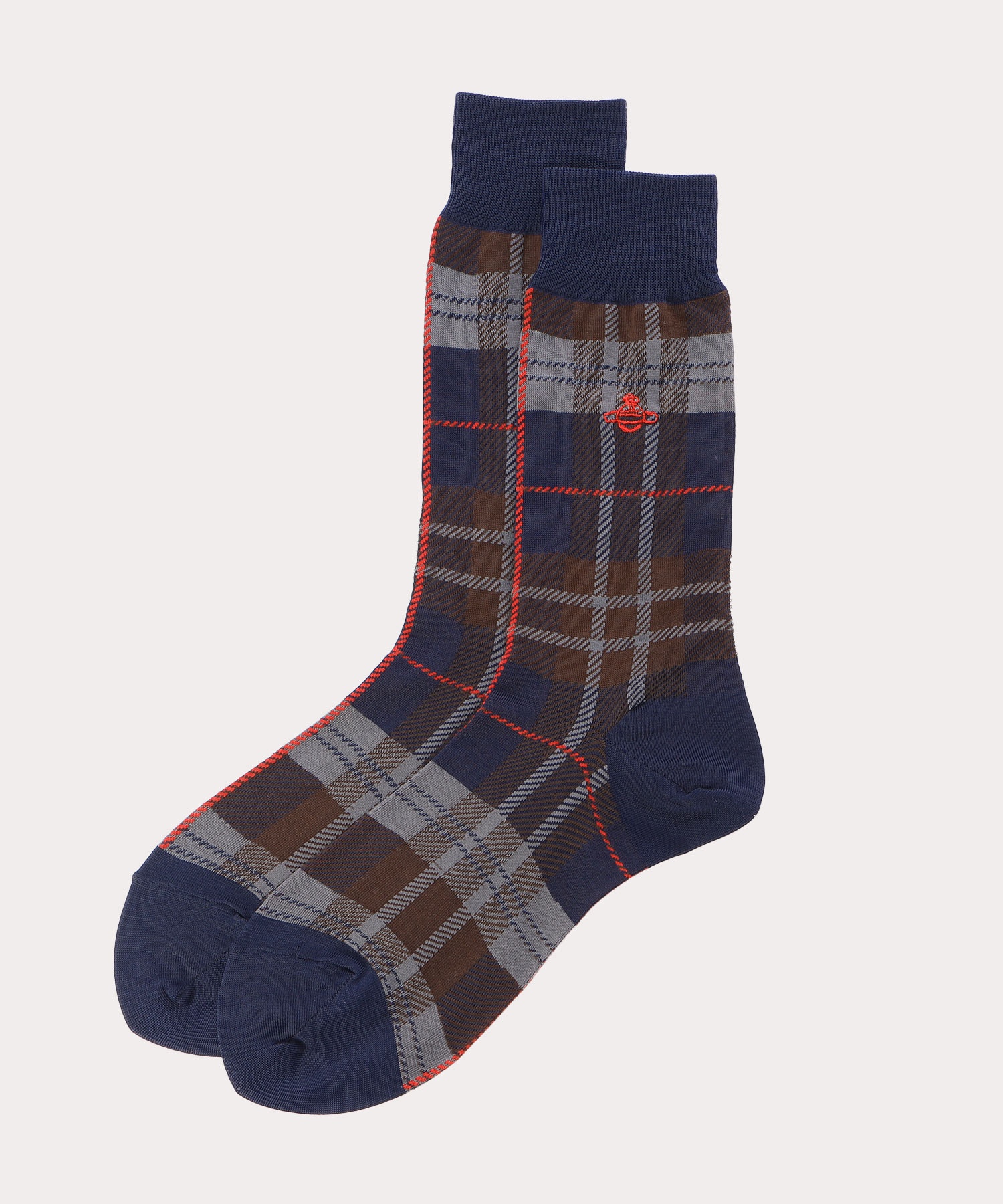 TARTAN CHECK ソックス(ブラウン系)（レディース）（1512942008）｜ソックス・ストッキングすべて(クルーソックス)｜【公式通販】 ヴィヴィアン・ウエストウッド（Vivienne Westwood）