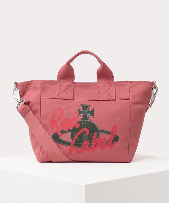 RED LABEL ORBパッチ＆ロゴプリント キャンバストートバッグ
