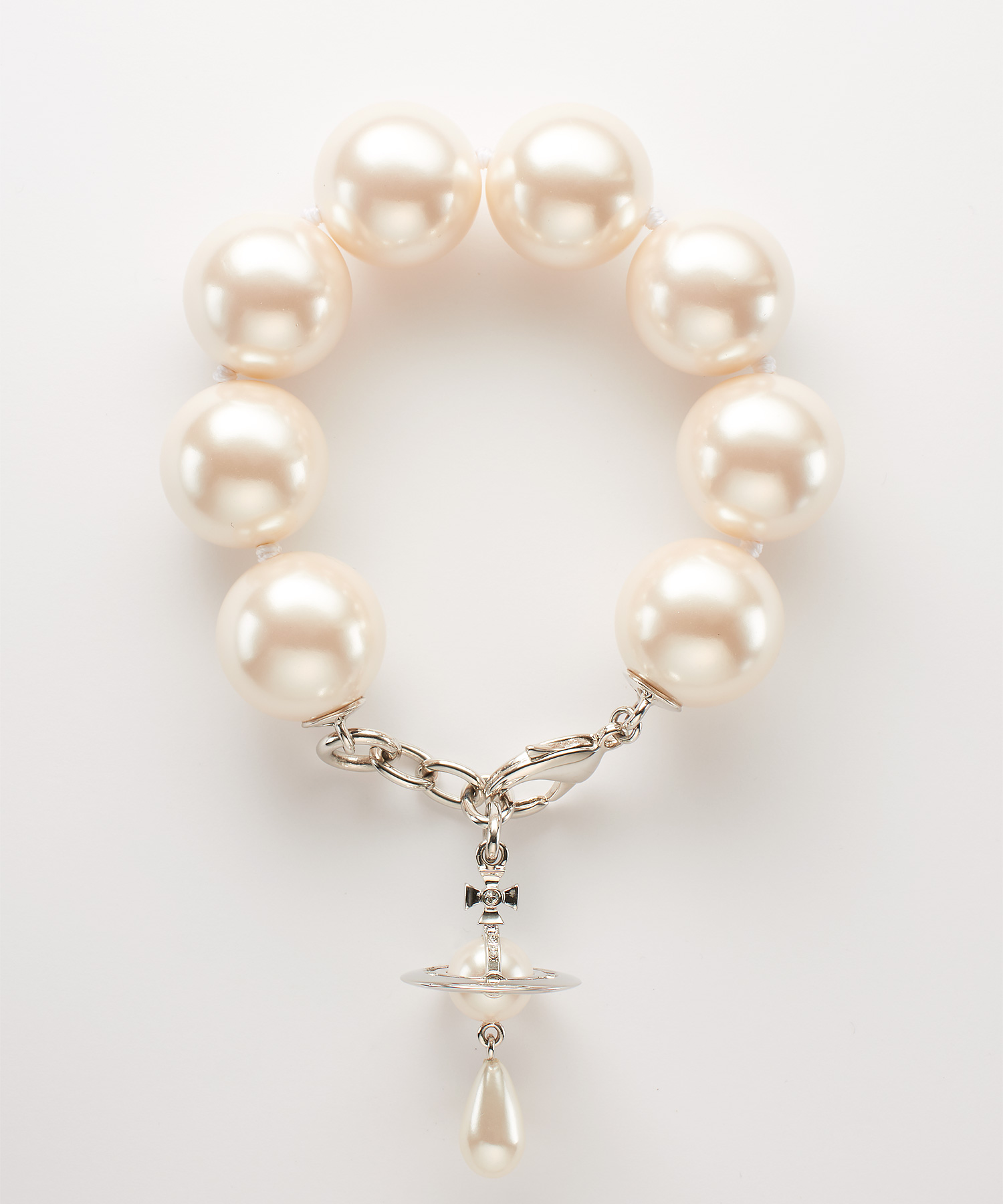 GIANT PEARL DROP ブレスレット(シルバー)（レディース）（1250942053）｜アクセサリーすべて(ブレスレット)｜【公式通販】 ヴィヴィアン・ウエストウッド（Vivienne Westwood）