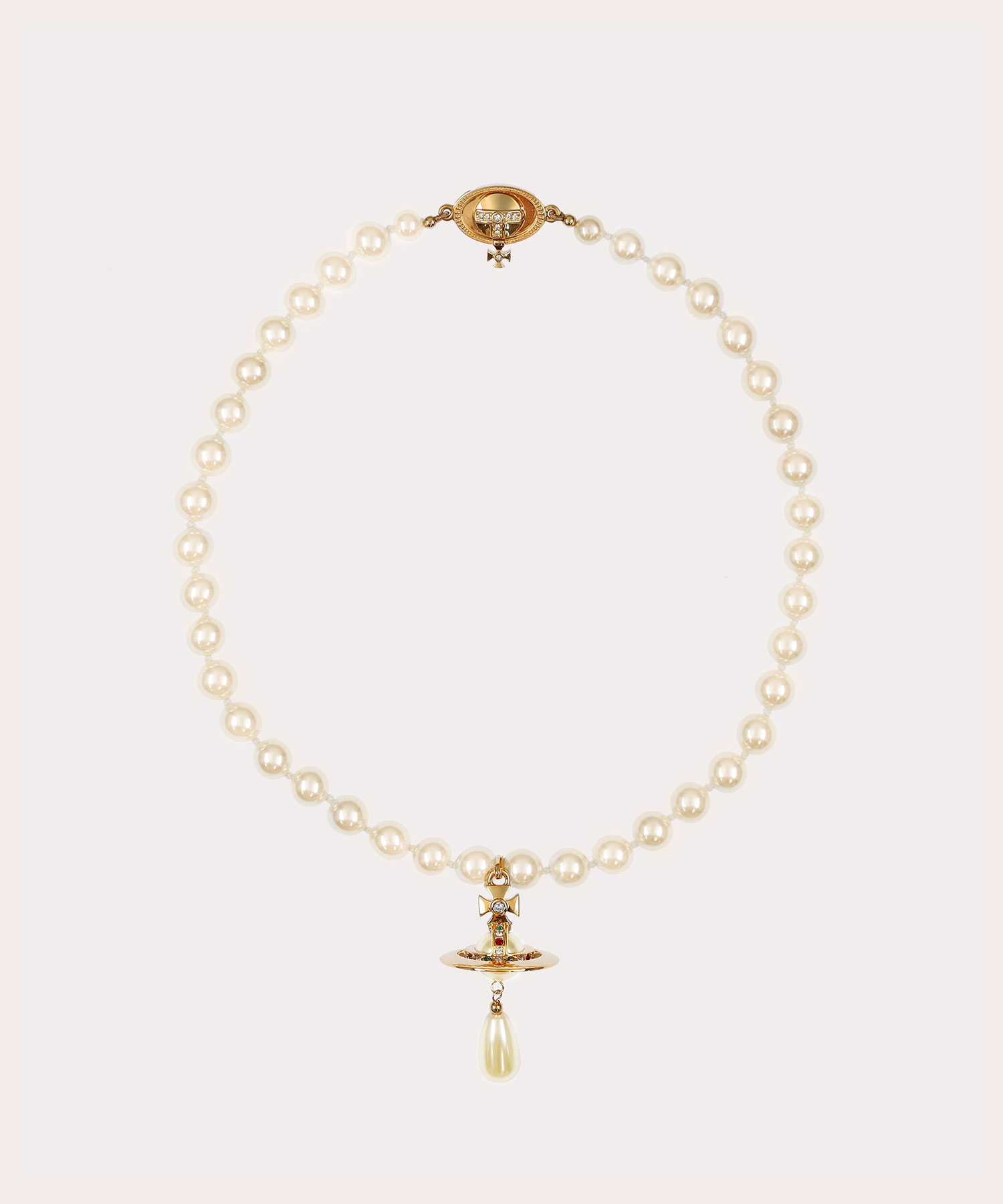 ONE ROW PEARL DROP チョーカー(ゴールド )（レディース）（1250942137）｜アクセサリーすべて(ネックレス・ペンダント)｜【公式通販】ヴィヴィアン・ウエストウッド（Vivienne  Westwood）