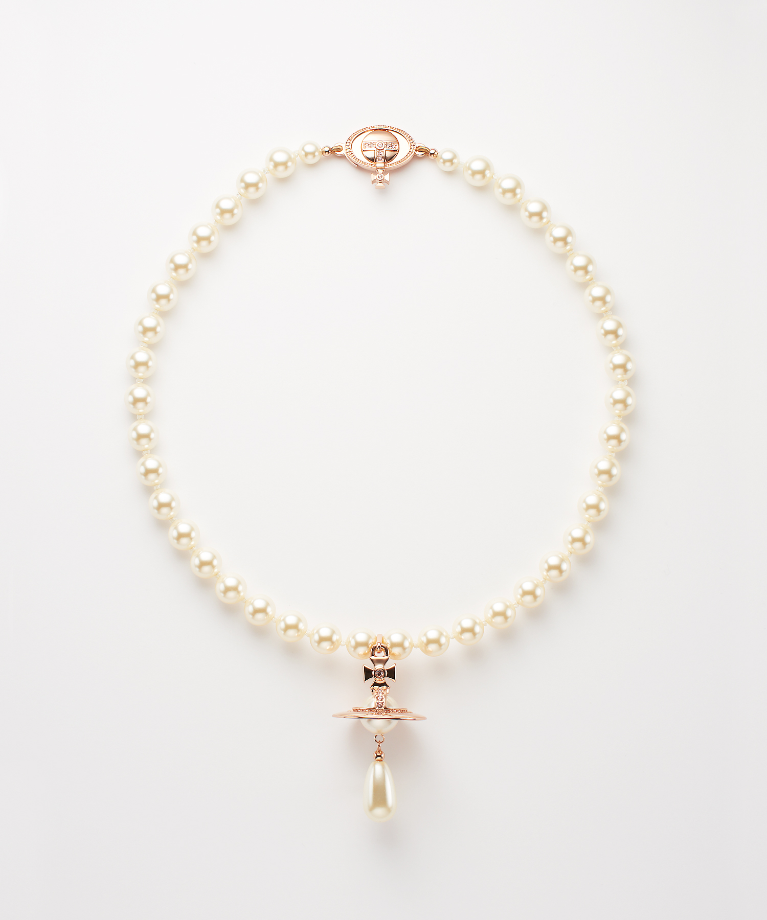 ONE ROW PEARL DROP チョーカー(ピンクゴールド )（レディース）（1250942137）｜アクセサリーすべて(ネックレス・ペンダント)｜【公式通販】ヴィヴィアン・ウエストウッド（Vivienne  Westwood）