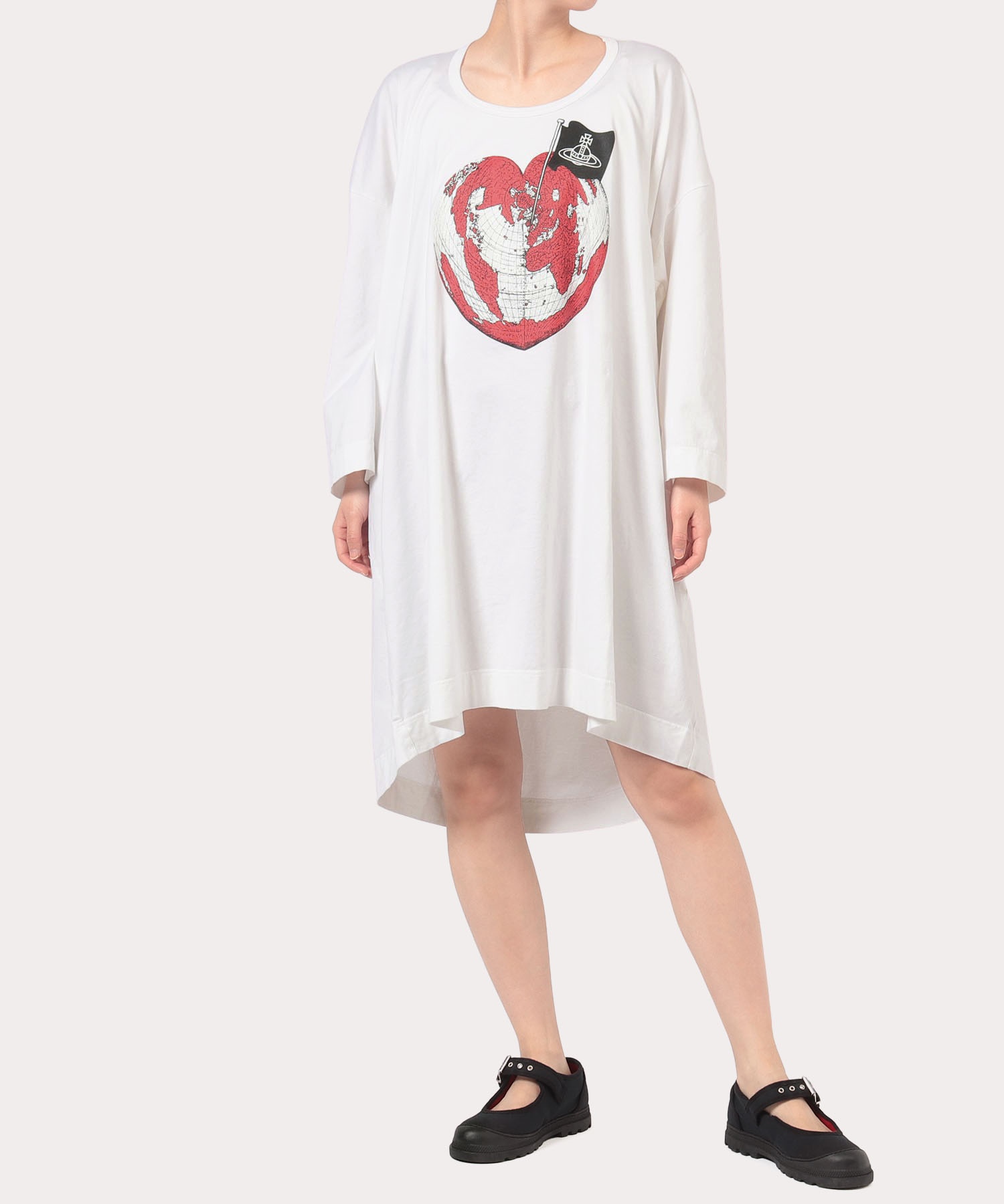 パイレーツハート ビッグtシャツ ワンピース ホワイト レディース 公式通販 ヴィヴィアン ウエストウッド Vivienne Westwood