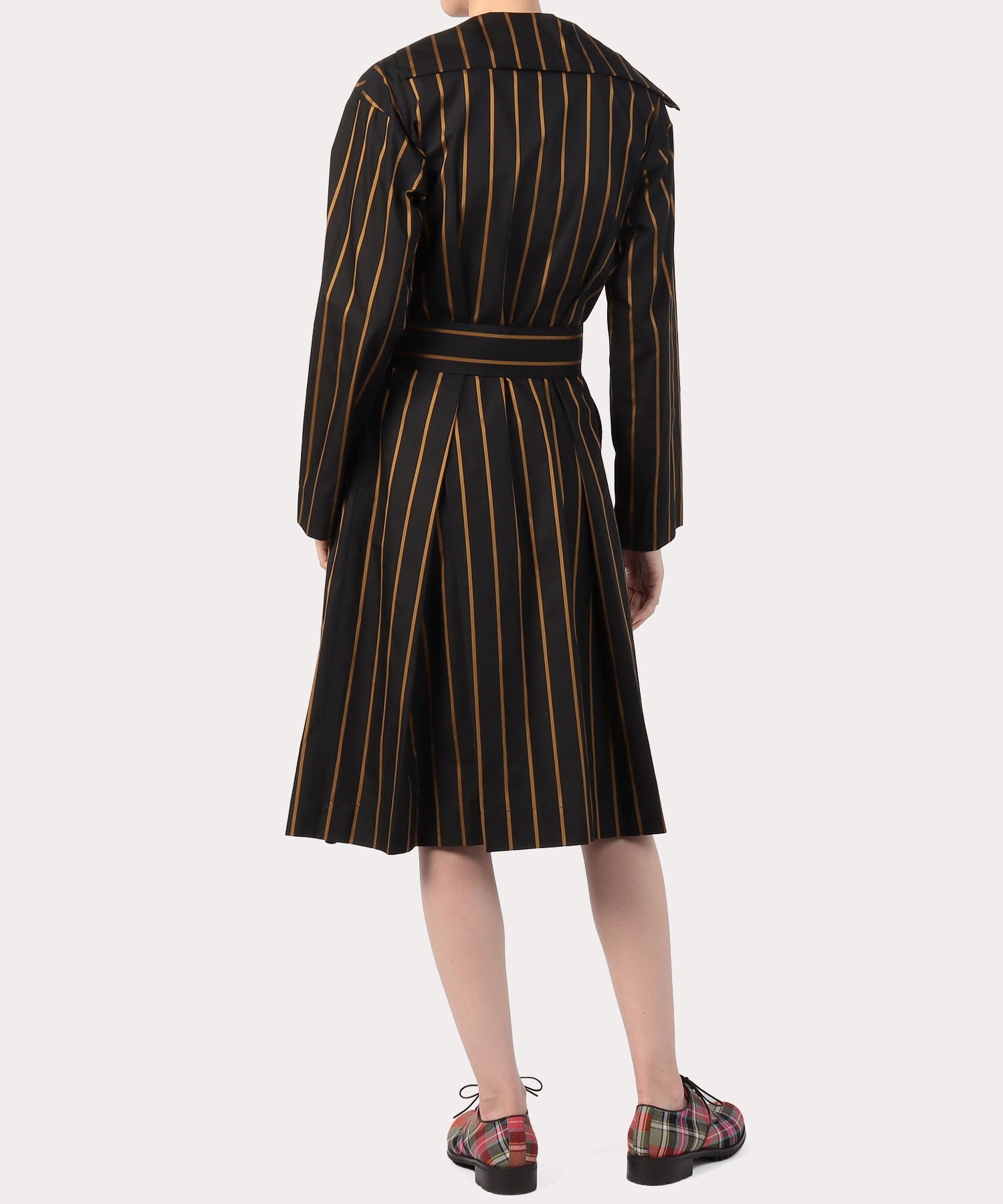 サテンストライプ シャツワンピース ブラック系 レディース 公式通販 ヴィヴィアン ウエストウッド Vivienne Westwood