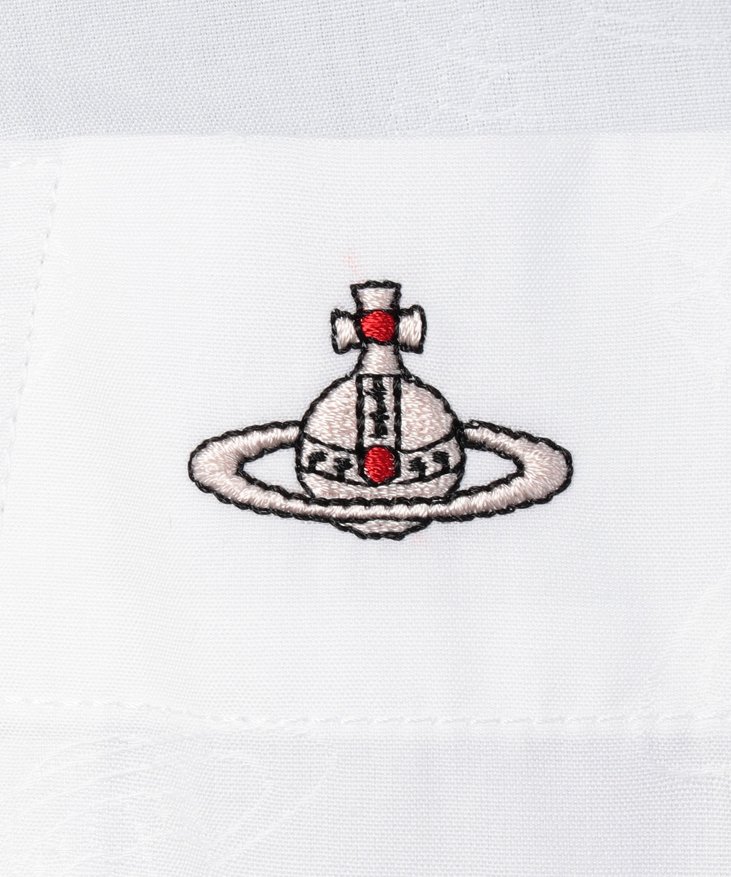 ORBジャカード アシンメトリーシャツ(オフホワイト系)（レディース 