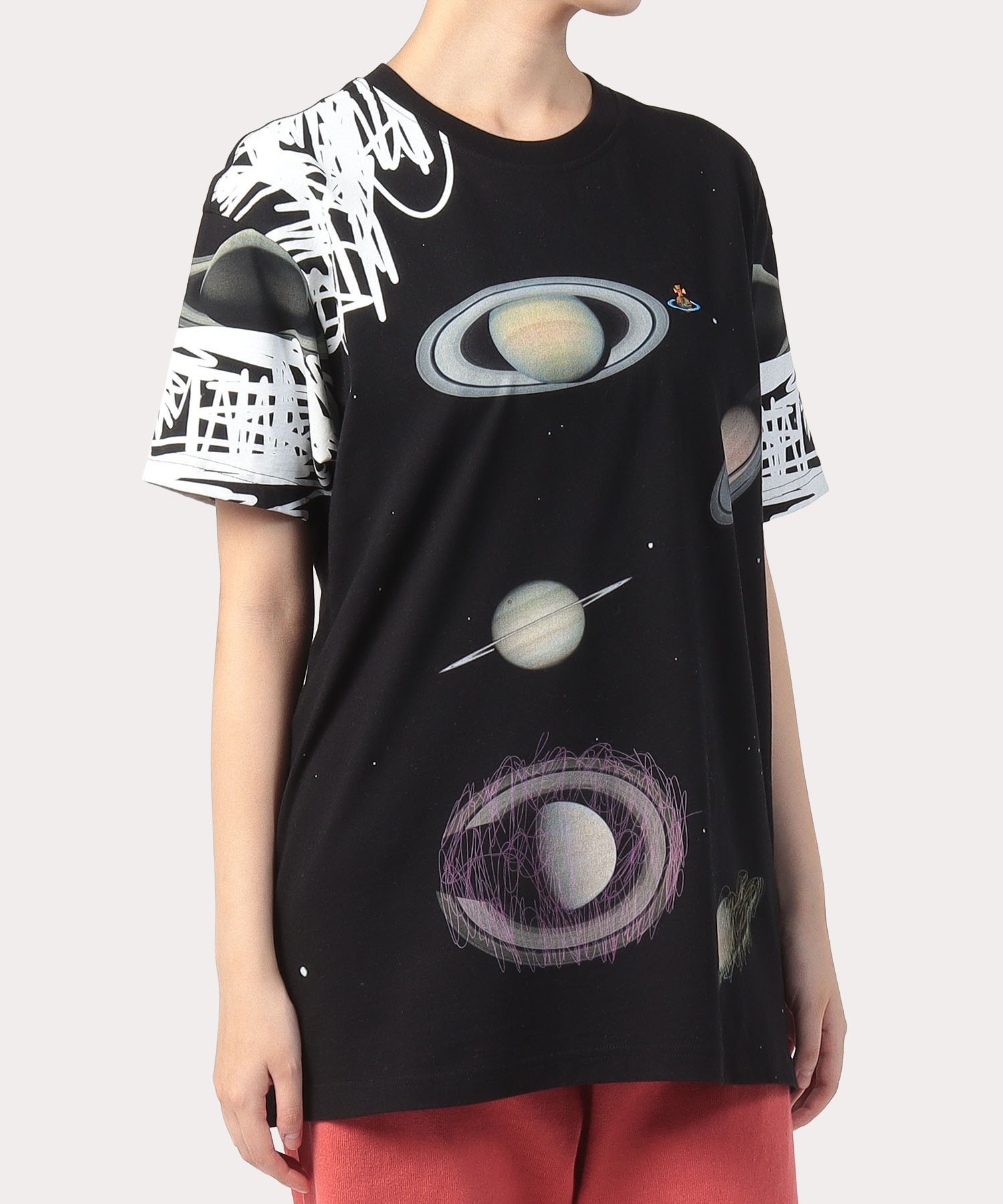PLANET SATURN with SCRIBBLES CLASSIC Tシャツ