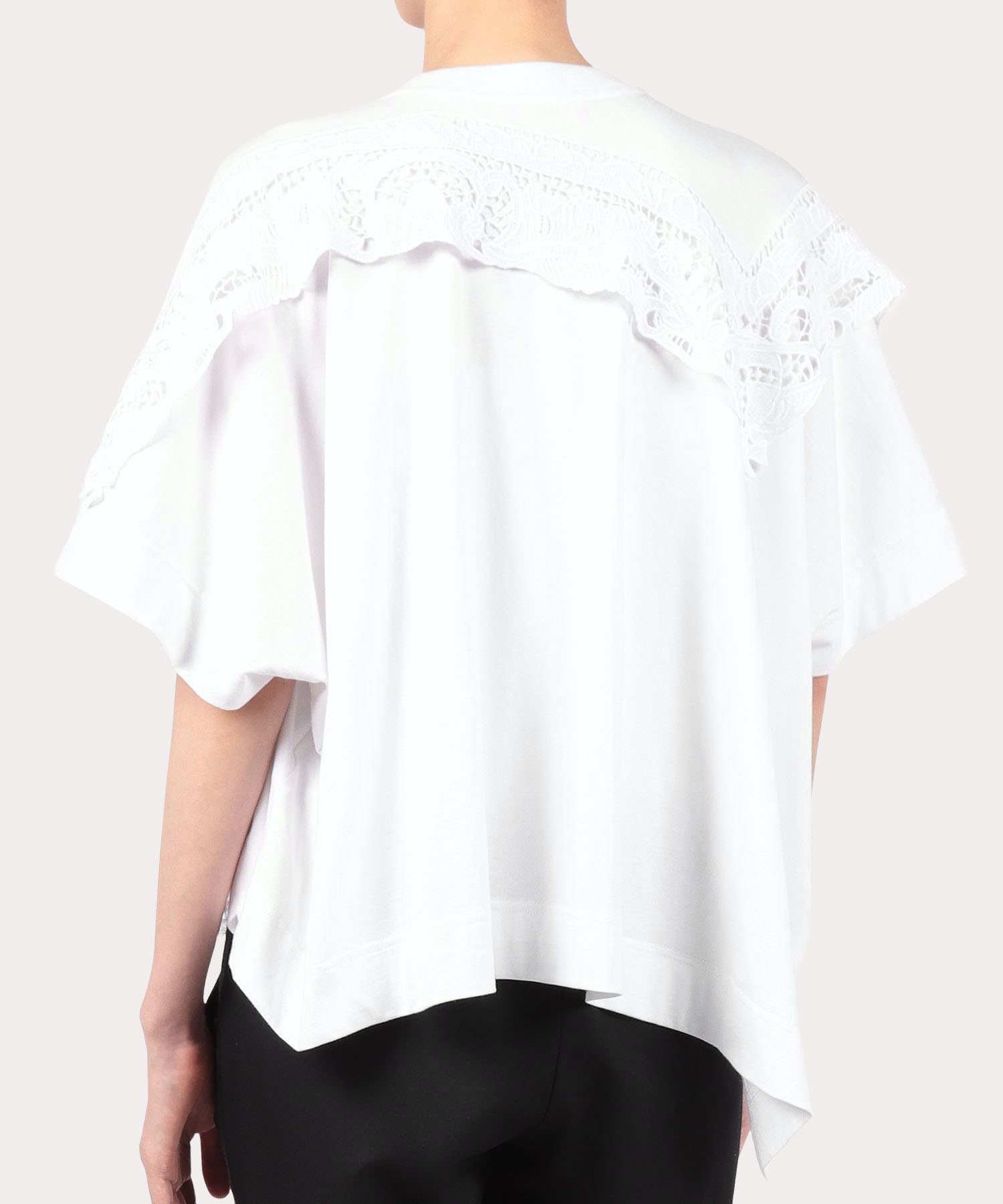 FRAME レース スクエアTシャツ(ホワイト)（レディース）（1612332014