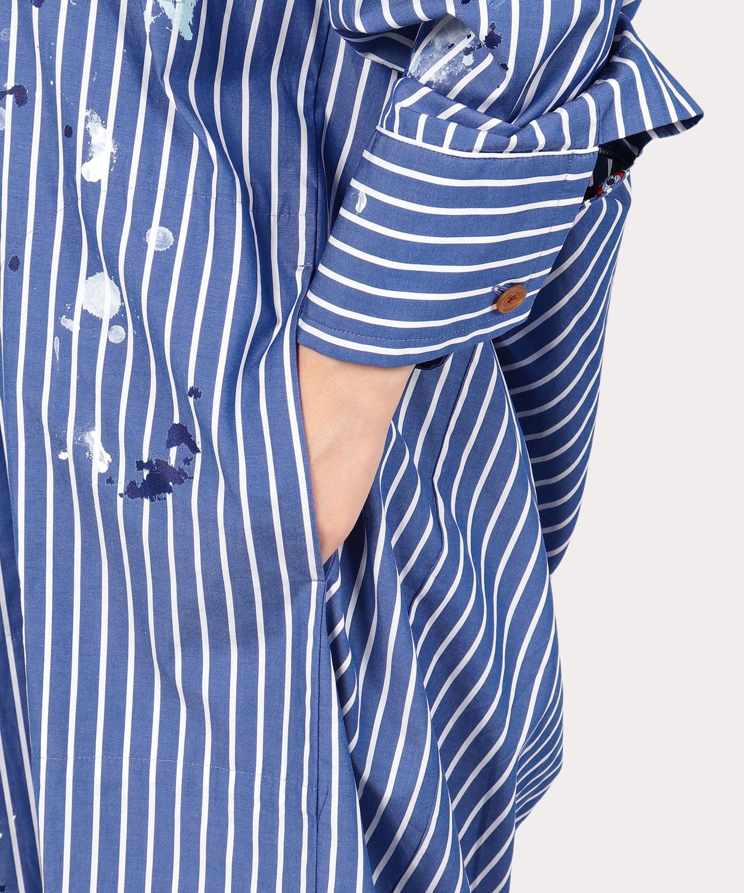 Vivienne Westwood ストライプ シャツ ブルー系