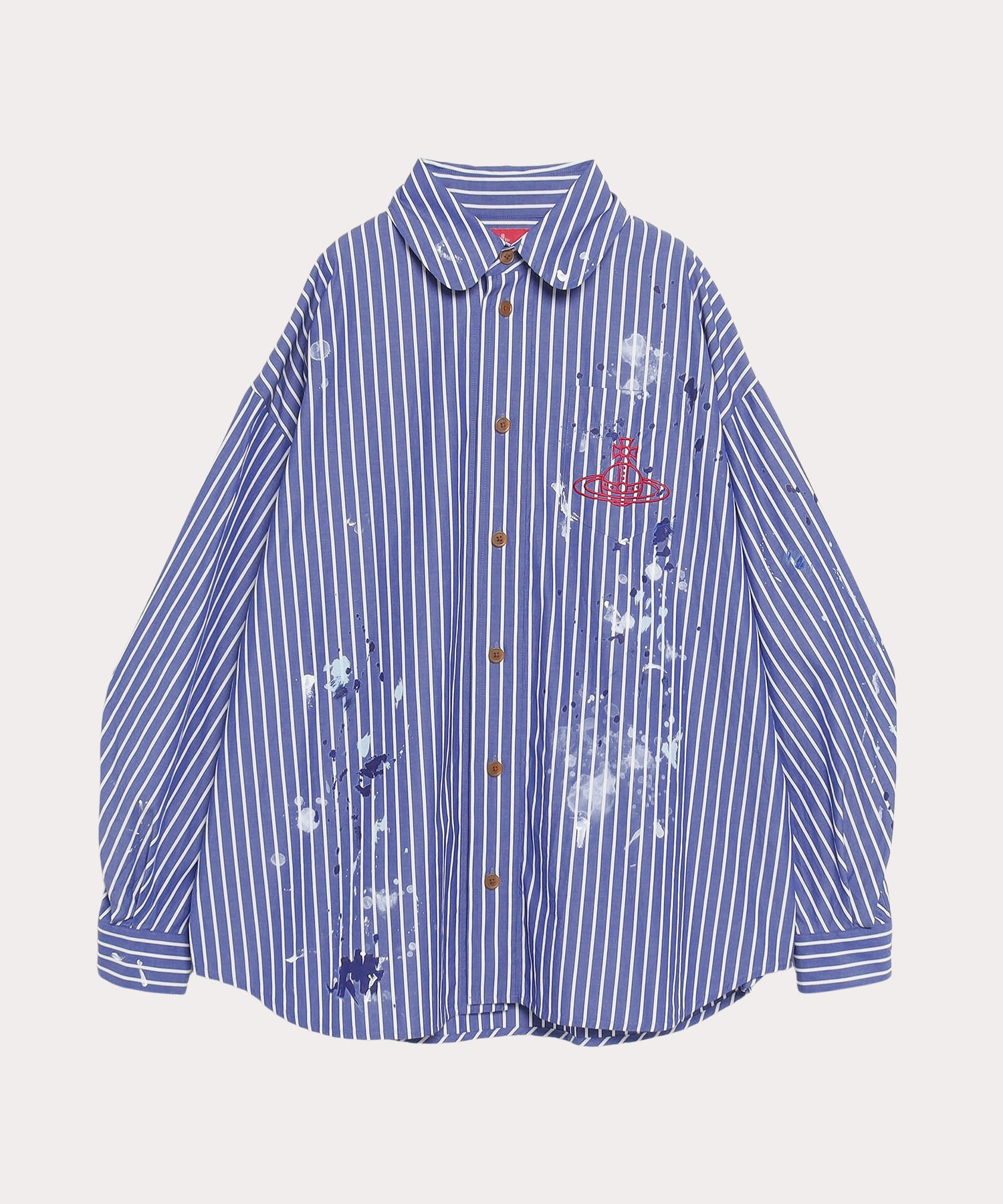 ストライプスプラッシュ XXLシャツ(ブルー)（レディース）（1612832010