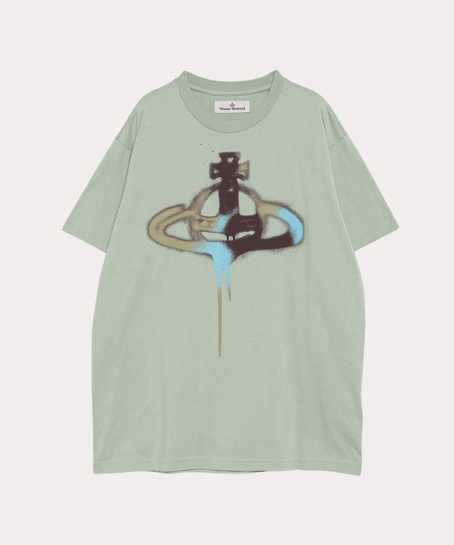 SPRAY ORB CLASSIC Tシャツ(グリーン)（レディース）（1210332048