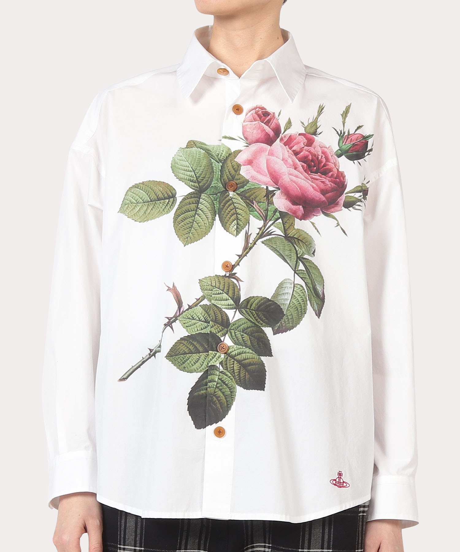 12,480円【Vivienne Westwood MAN】REDOUTE ROSE シャツ