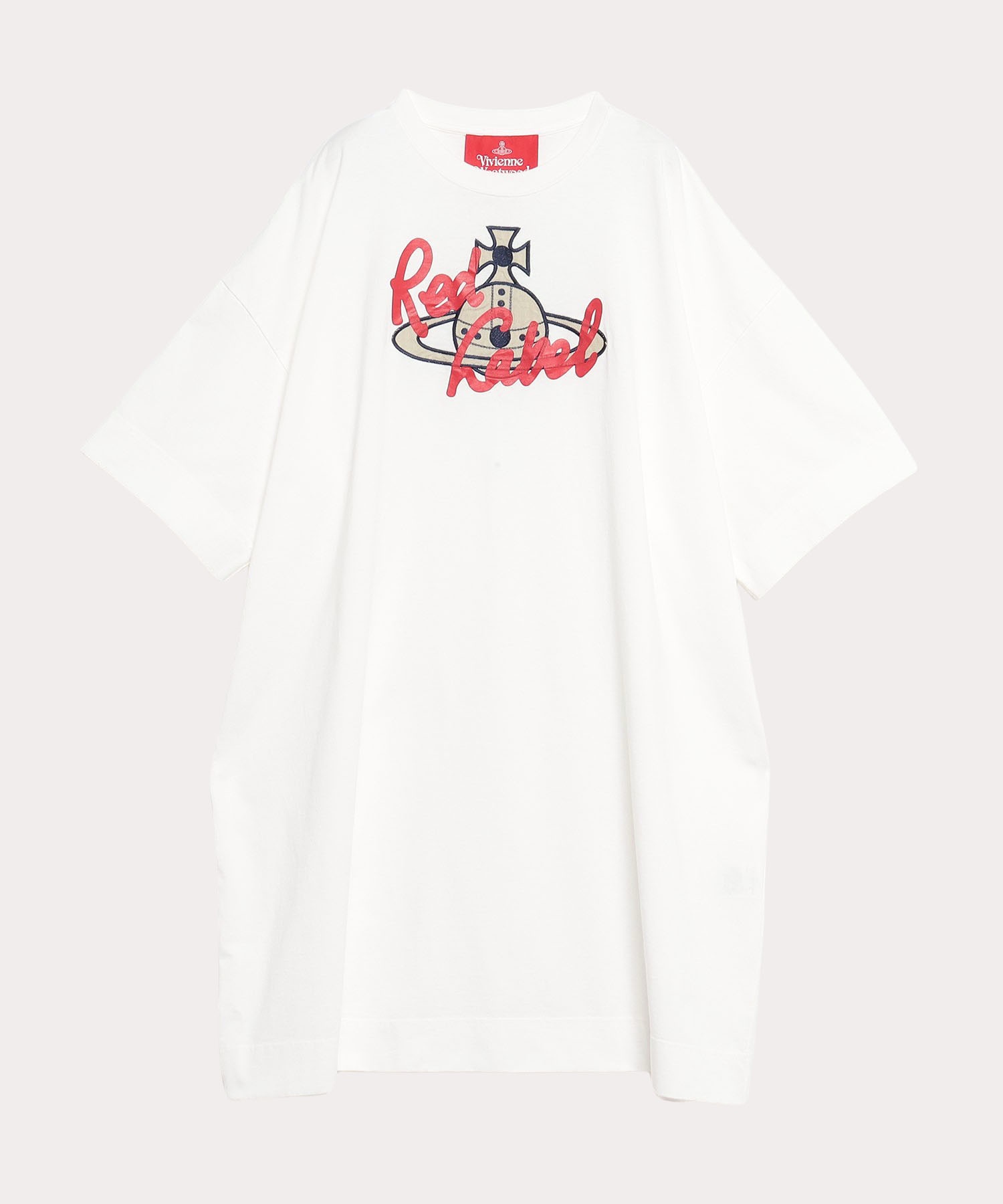 RED LABEL ORB PATCH ビッグTシャツ(ホワイト)（レディース ...