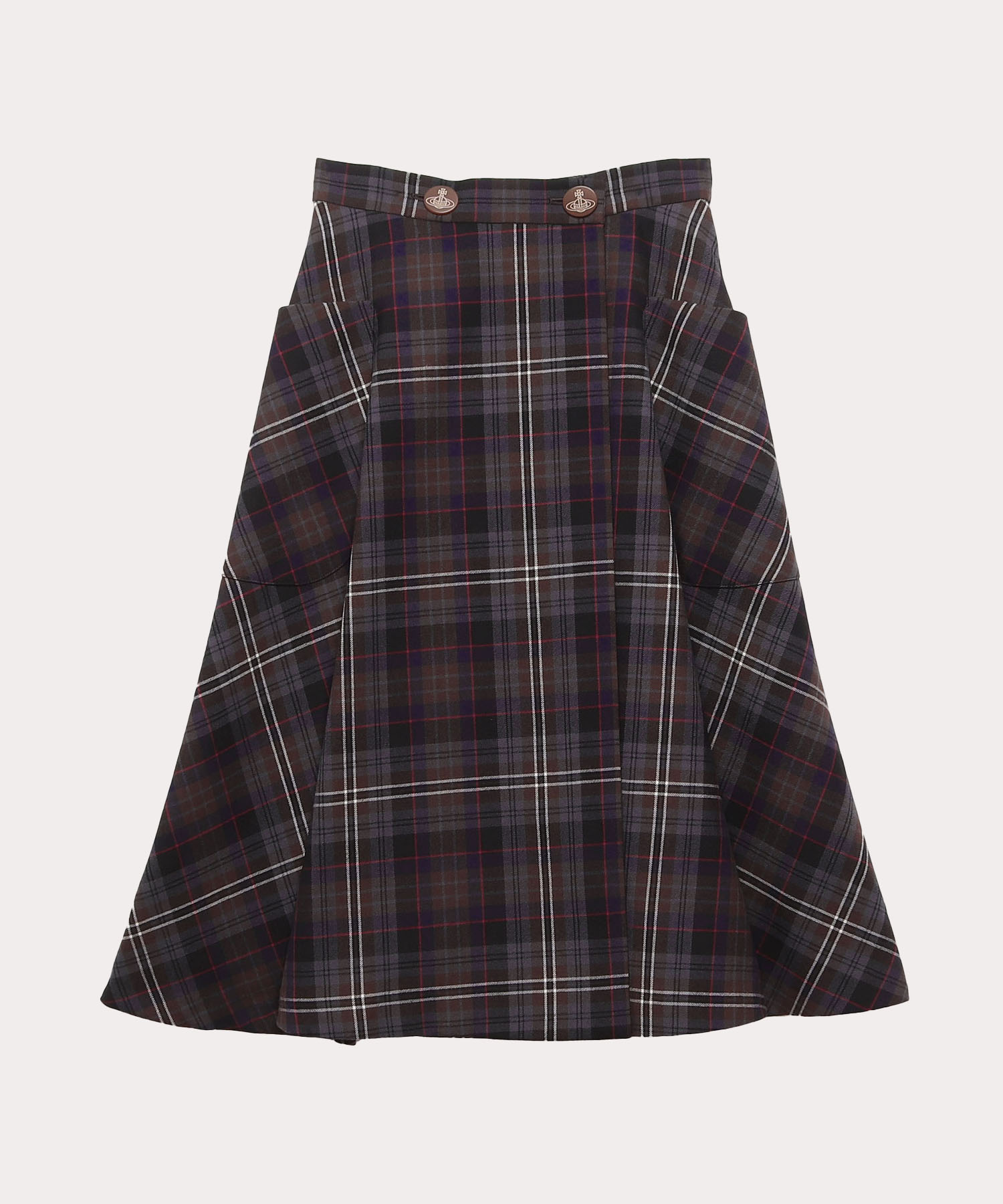 TARTAN CHECK ライディングスカート(ブラウン系)（レディース）（1612242011）｜ウェアすべて(スカート)｜【公式通販】ヴィヴィアン・ウエストウッド（Vivienne  Westwood）