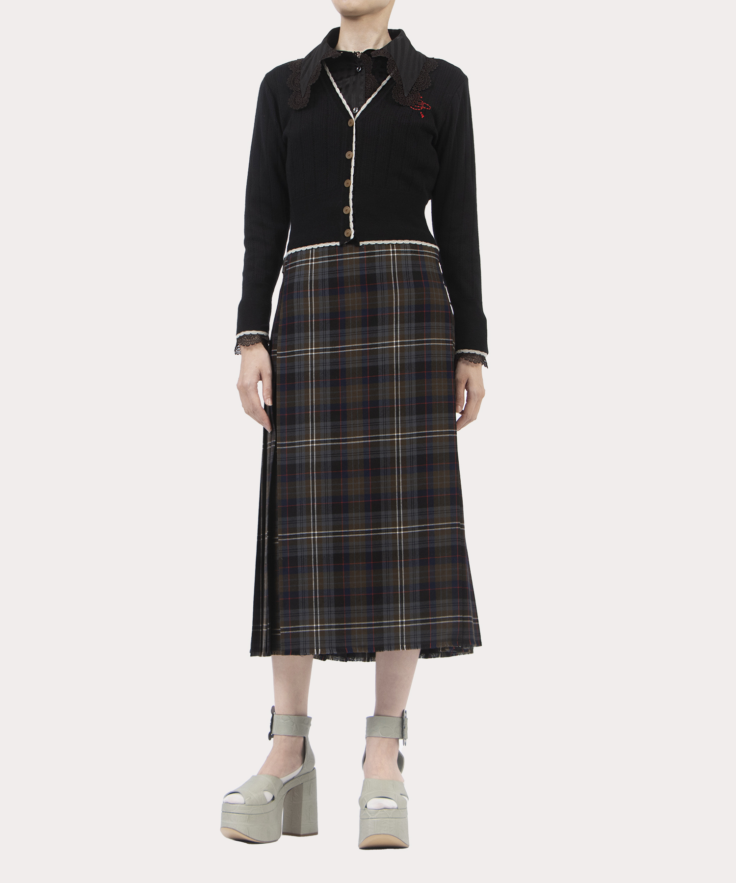 TARTAN CHECK キルトロングスカート(ブラウン系)（レディース）（1612242013）｜ウェアすべて(スカート)｜【公式通販】ヴィヴィアン・ ウエストウッド（Vivienne Westwood）