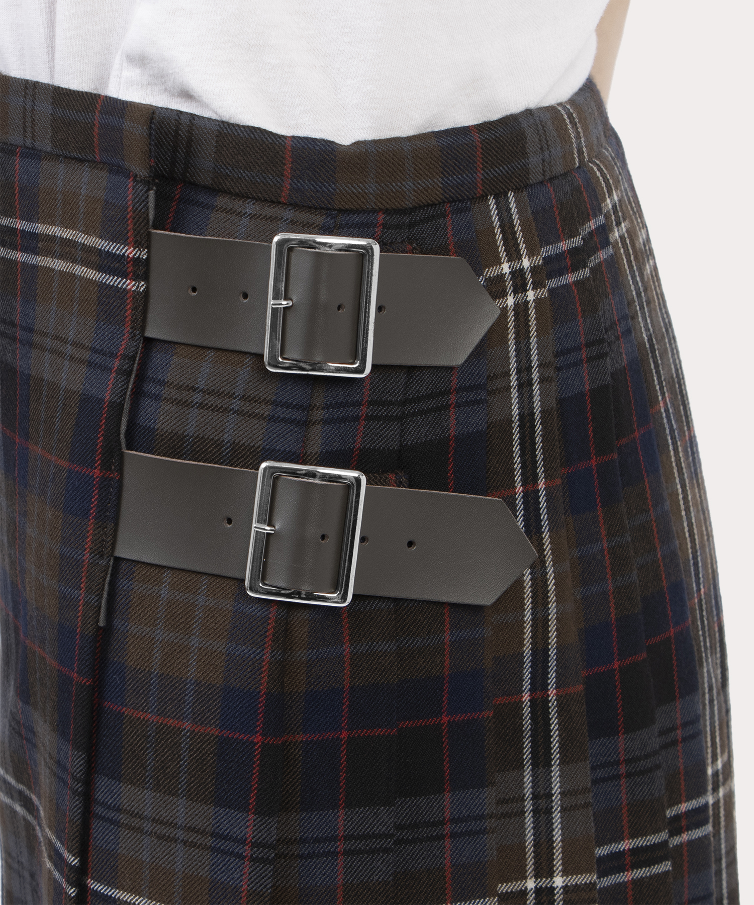 TARTAN CHECK キルトロングスカート