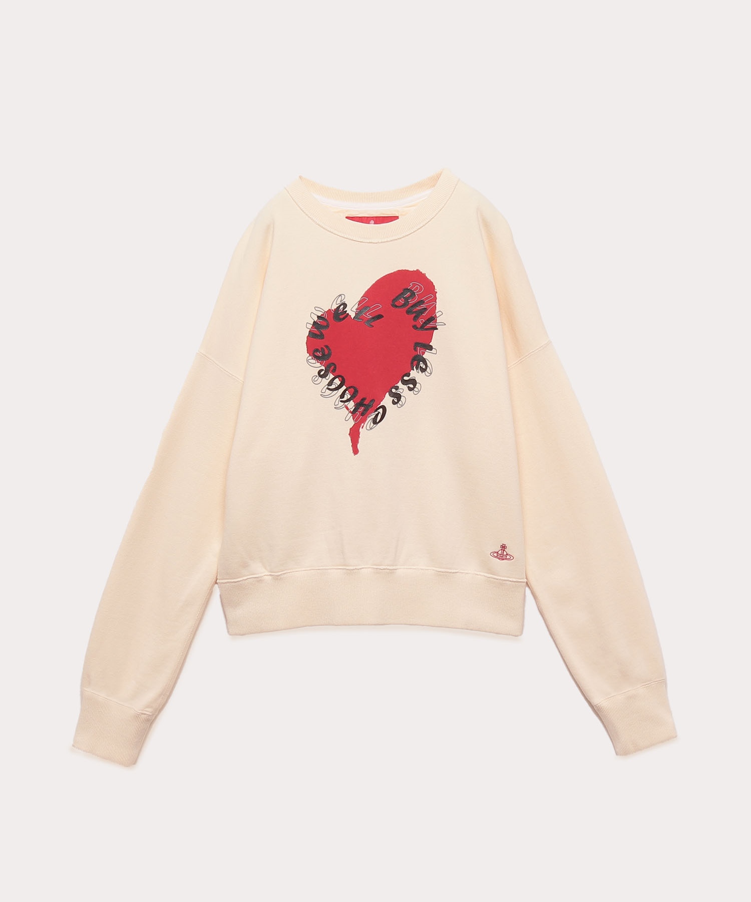 BLCW HEART 裏毛トップ(オフホワイト)（レディース）（1612342025 