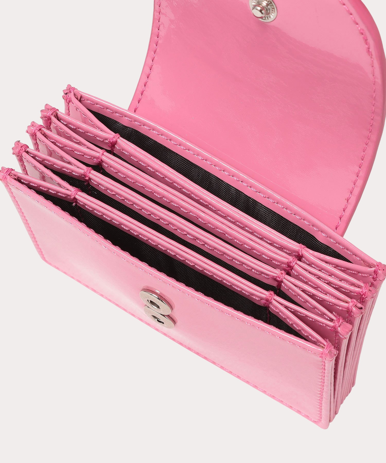 SHINY PATENT フラップ付カードケース(ピンク)（メンズ）（239713CH14
