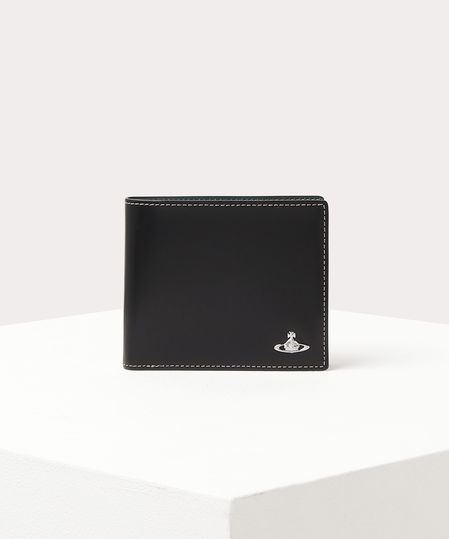 トリニティカラー 二つ折り財布(ブラック)（メンズ）（149110SW2023