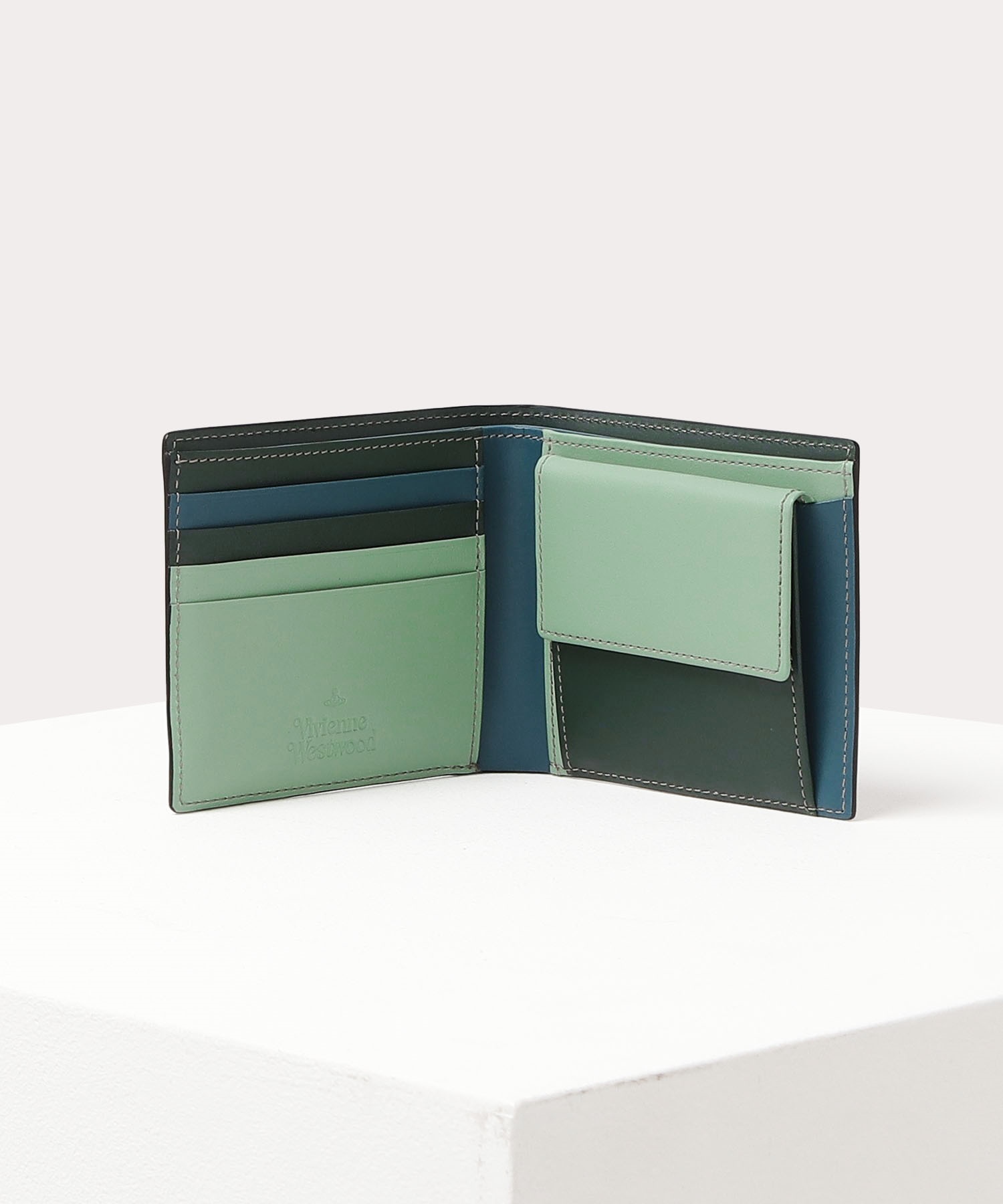 トリニティカラー 二つ折り財布(ブラック)（メンズ）（149110SW2023 