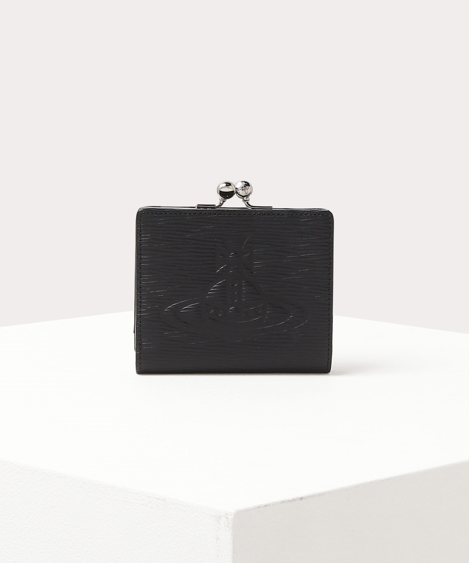 FLOW 口金二つ折り財布(ブラック)（メンズ）（149114SW6131