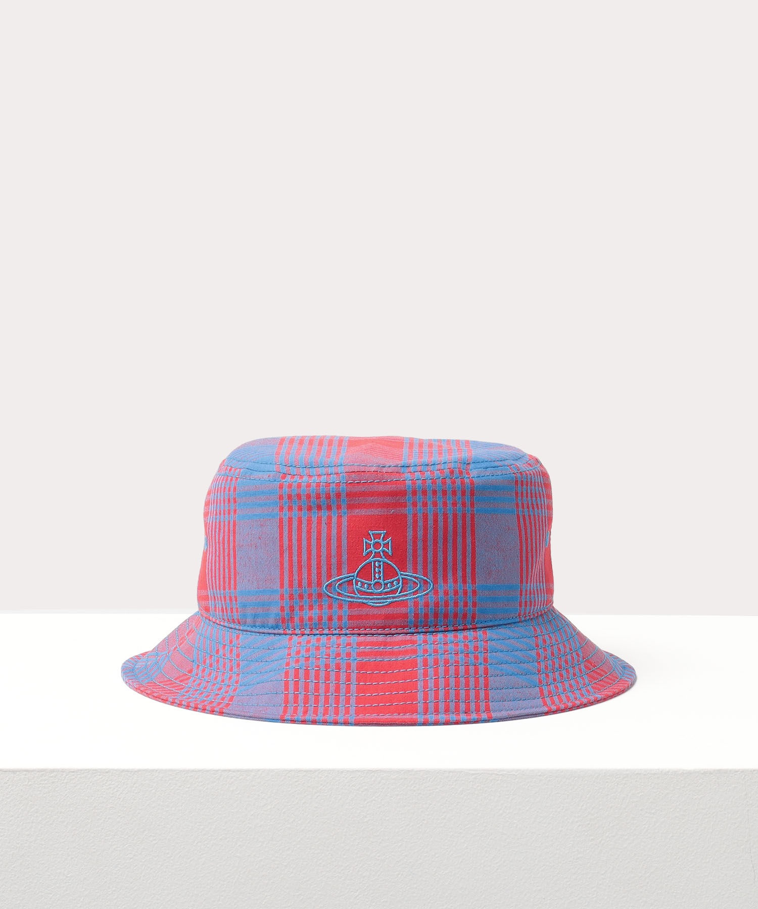 MADRAS CHECK バケットハット(レッド系)（メンズ）（149127VH34 