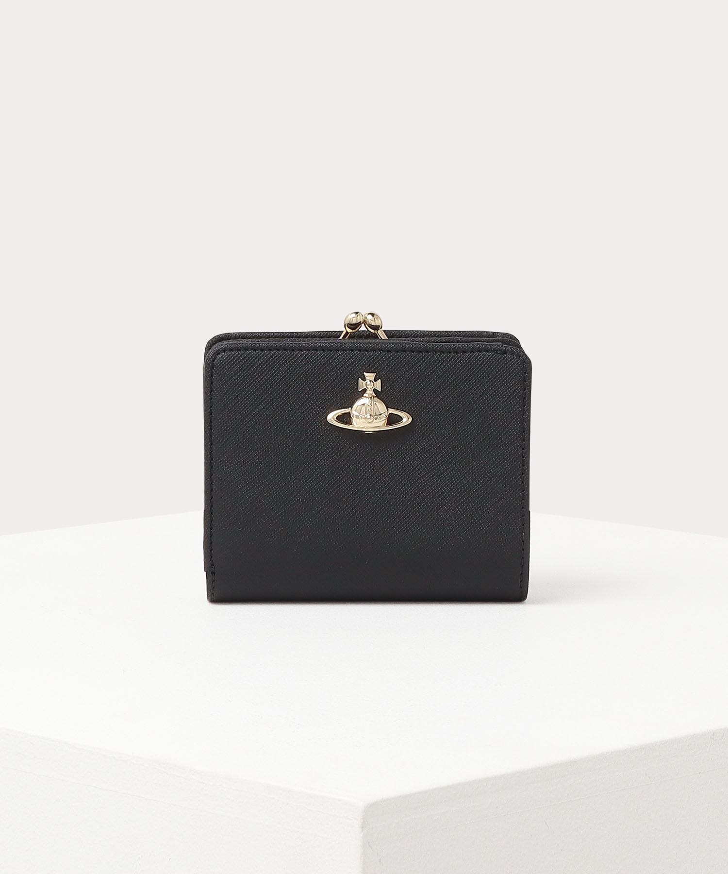 カラーブラックVivienne Westwood SAFFIANO” 口金二つ折り財布