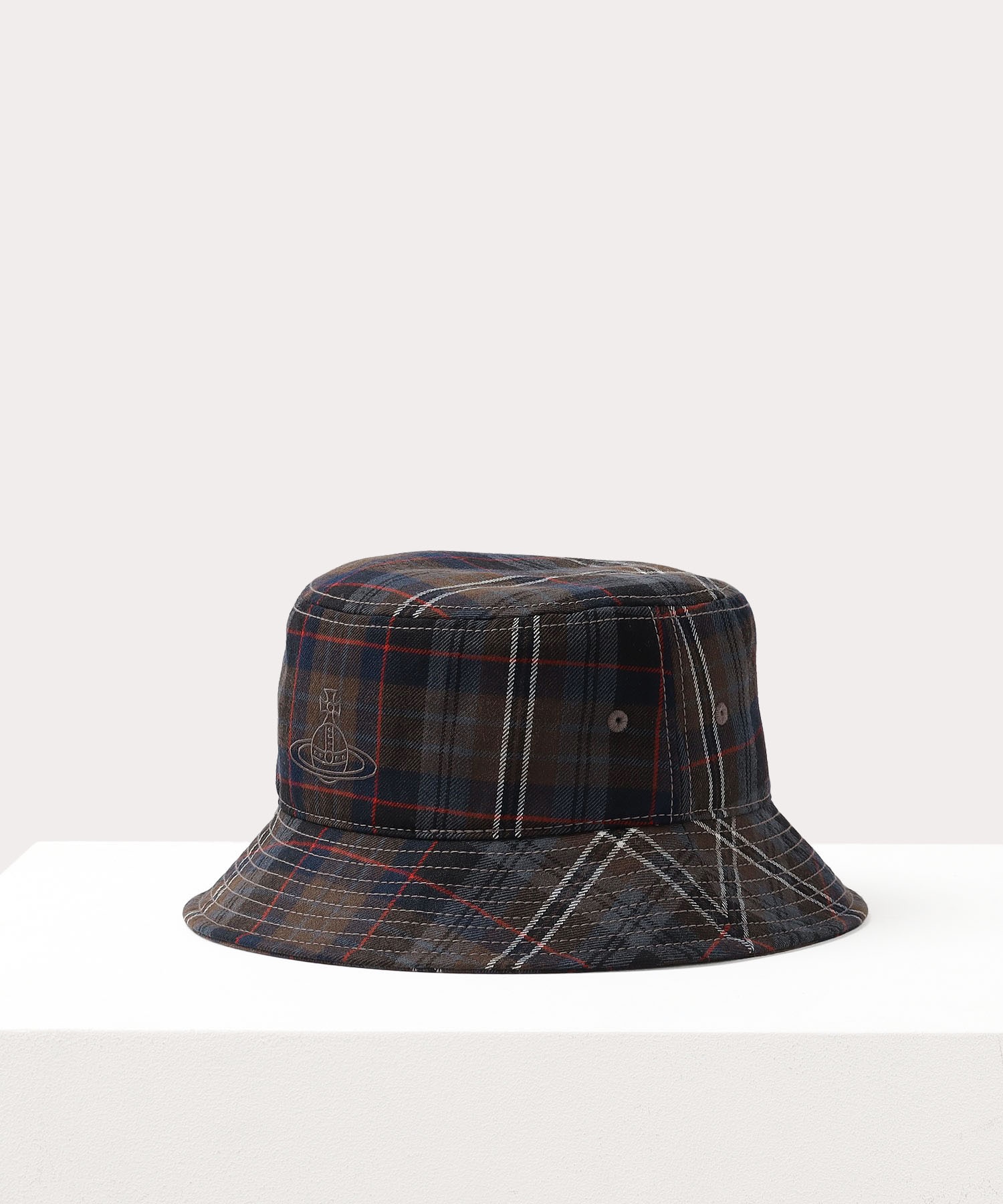 BRICK TARTAN バケットハット(ブラウン系)（メンズ）（249123VH34）｜帽子すべて(ハット)｜【公式通販】ヴィヴィアン・ウエストウッド（Vivienne  Westwood）