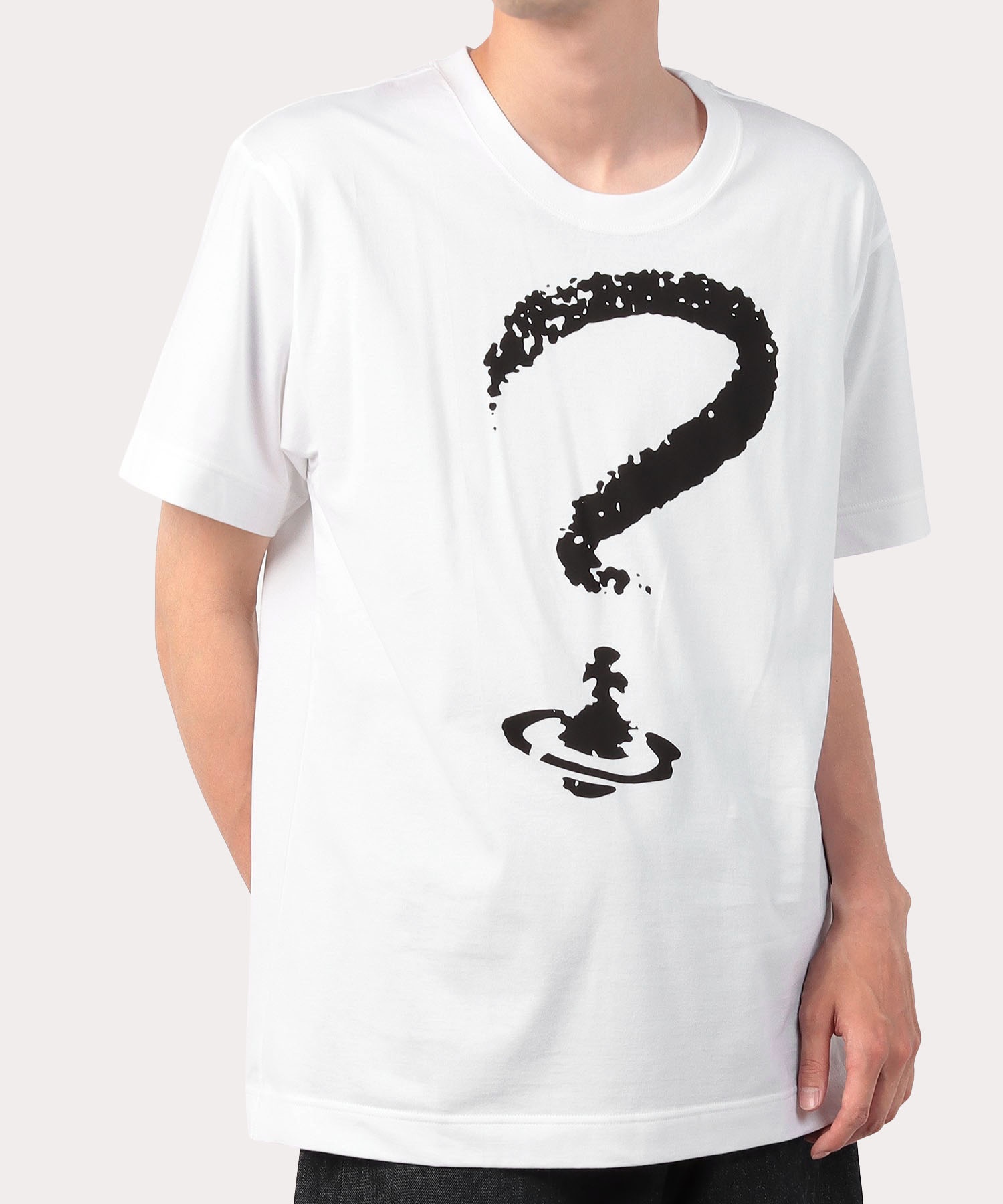 クエスチョンマークorb リラックスtシャツ ホワイト メンズ ウェアすべて Tシャツ カットソー 公式通販 ヴィヴィアン ウエストウッド Vivienne Westwood