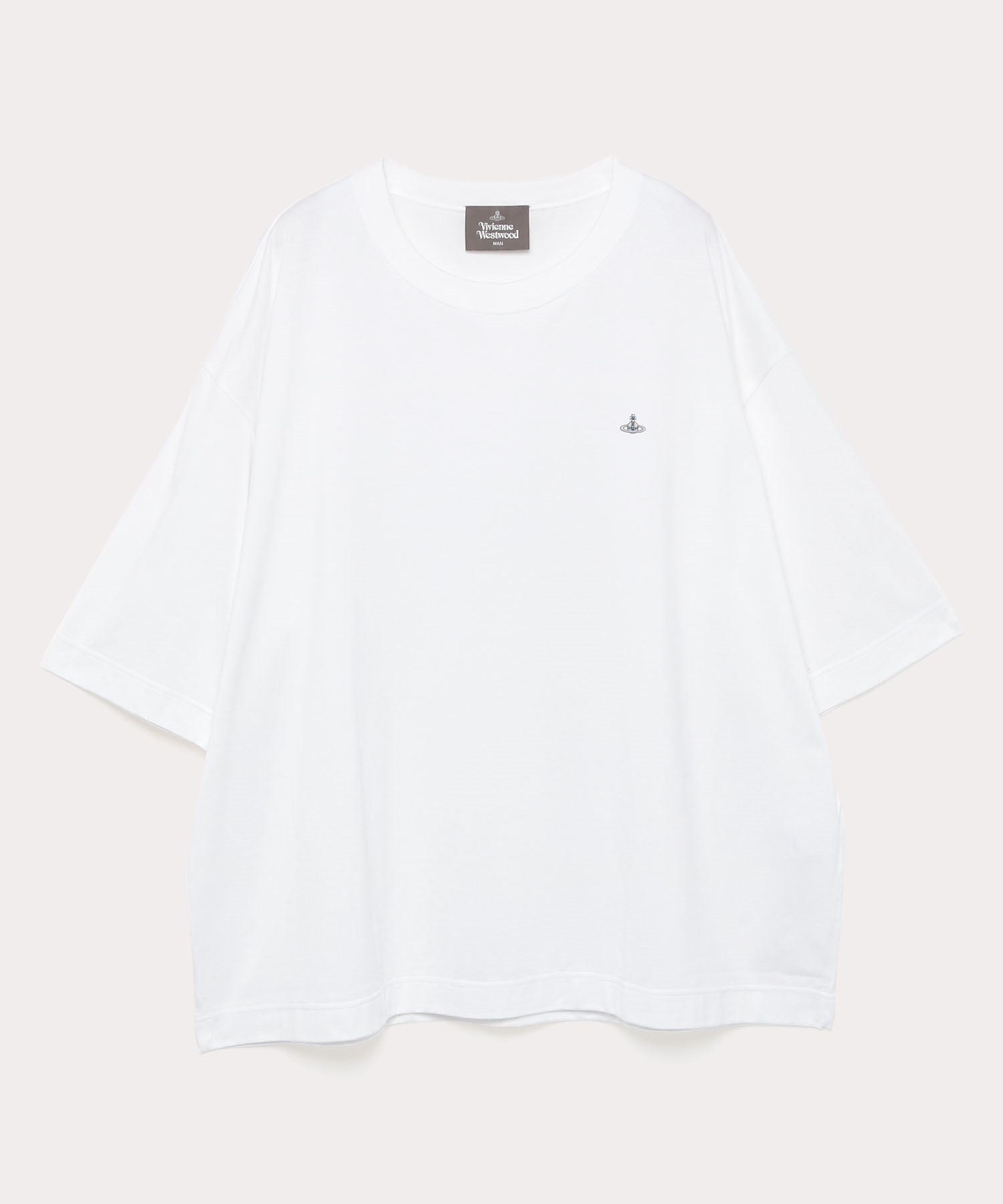 ワンポイントORB ビッグTシャツ(ホワイト)（メンズ）（2290195114）｜ウェアすべて(Tシャツ・カットソー)｜【公式通販】ヴィヴィアン・ ウエストウッド（Vivienne Westwood）